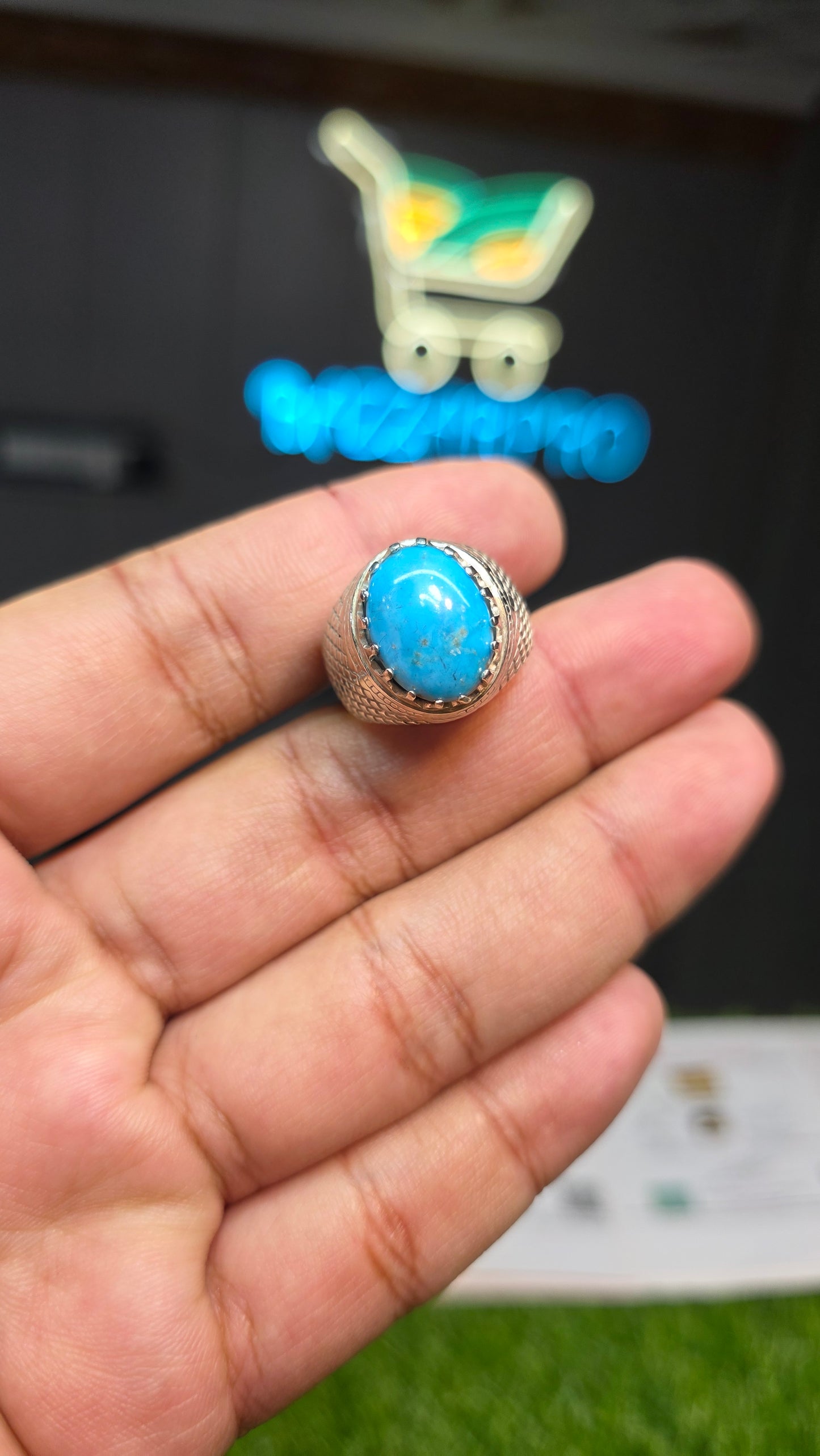 Premium Quality Irani Feroza Ring