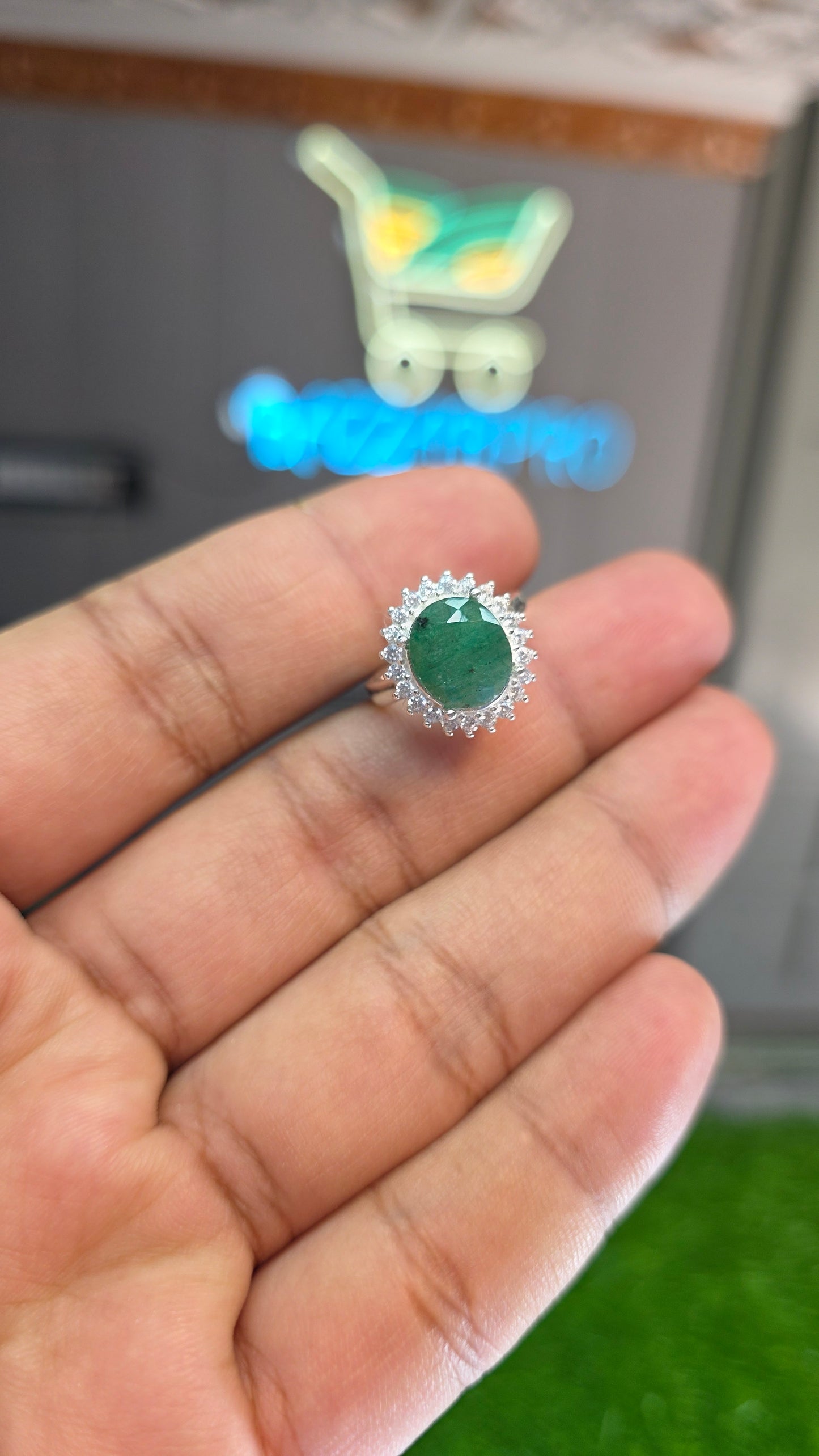 Premium Quality Zamurd Ring (Ladies)