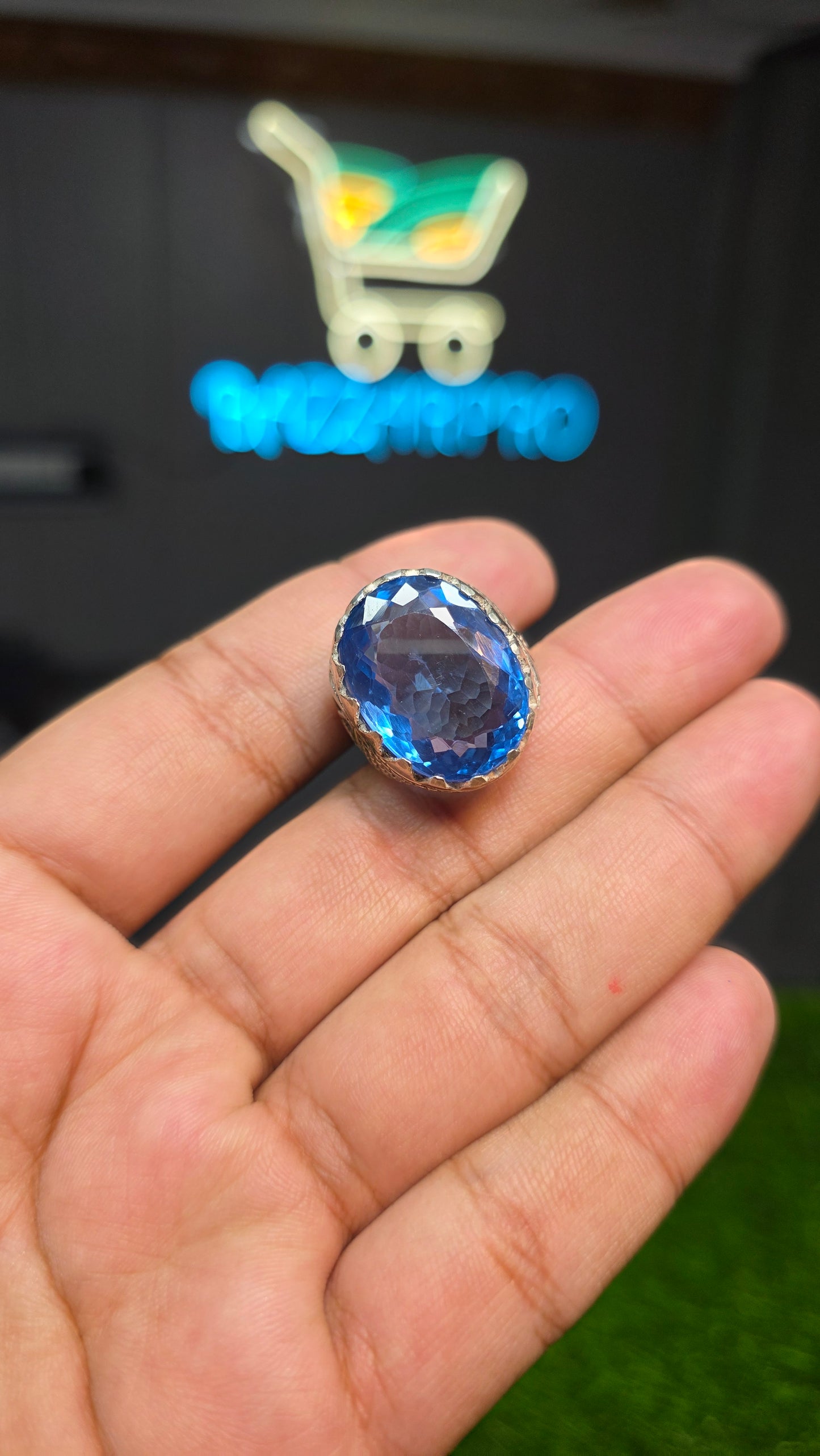 Premium Quality Blue Topaz Ring