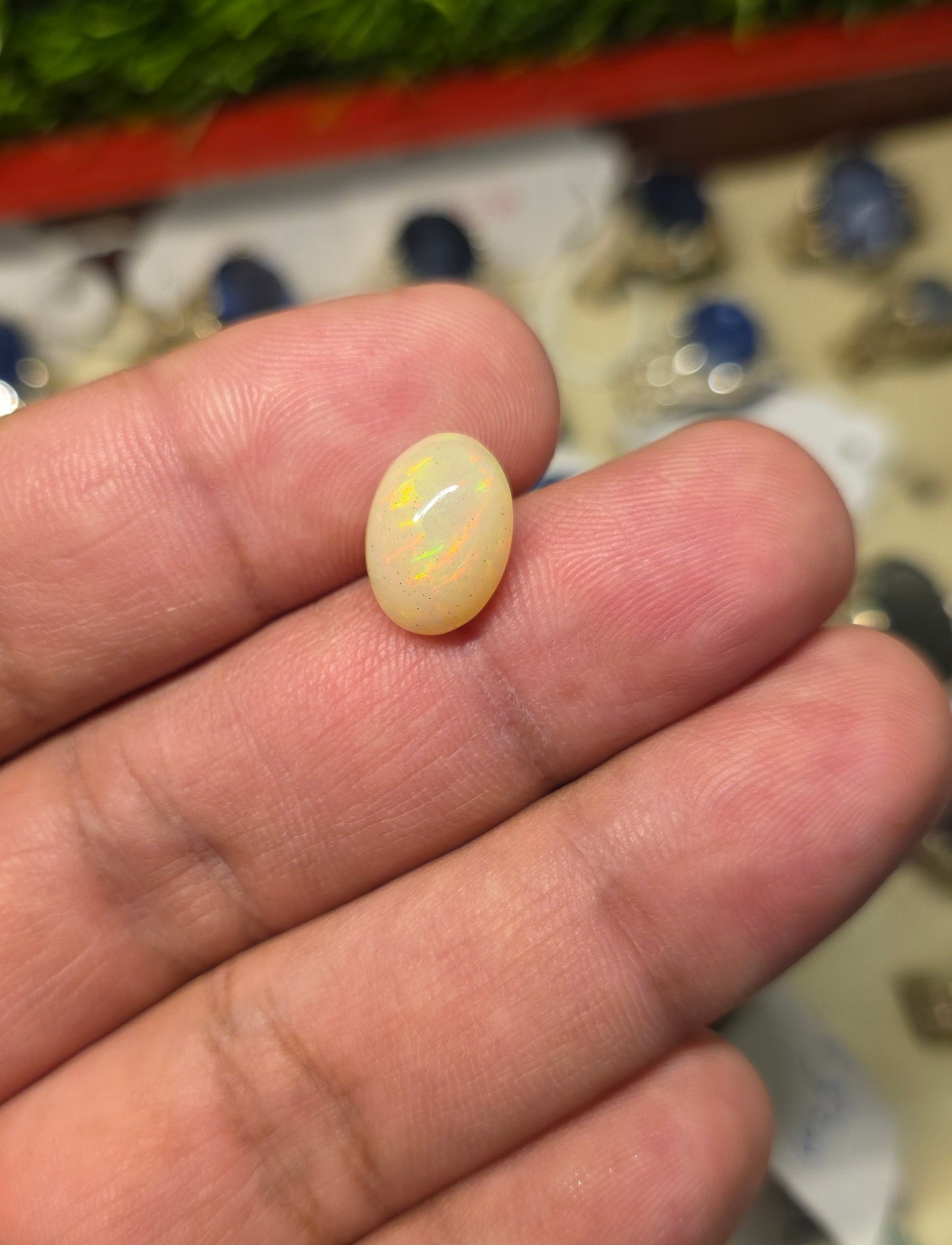 Natural Full Fire Opal Stone With Lab Certificate