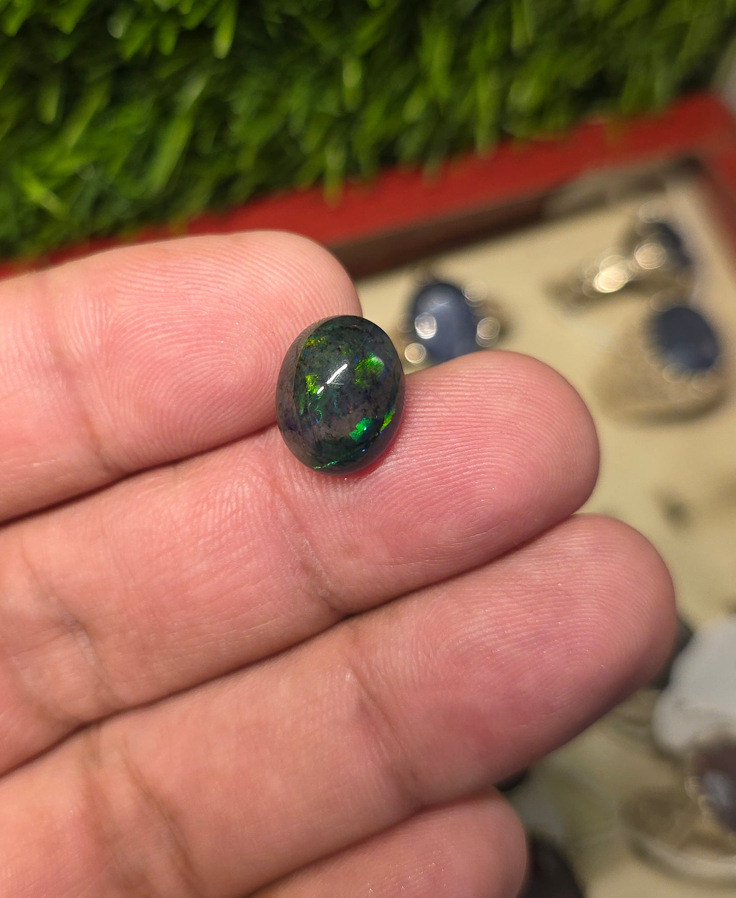 Natural Full Fire Opal Stone With Lab Certificate
