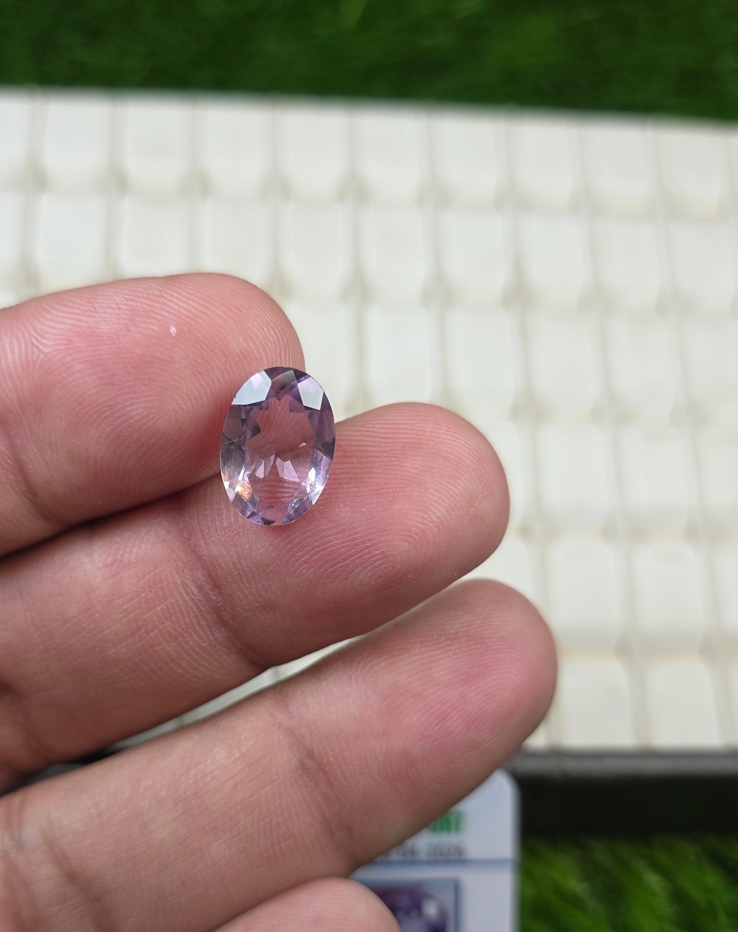 Natural Amethyst Stone With Lab Certificate