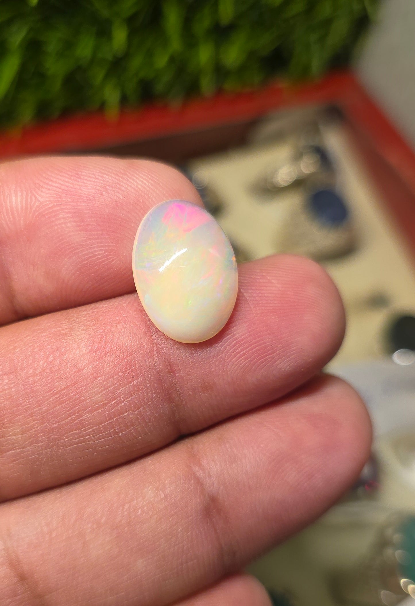 Natural Full Fire Opal Stone With Lab Certificate