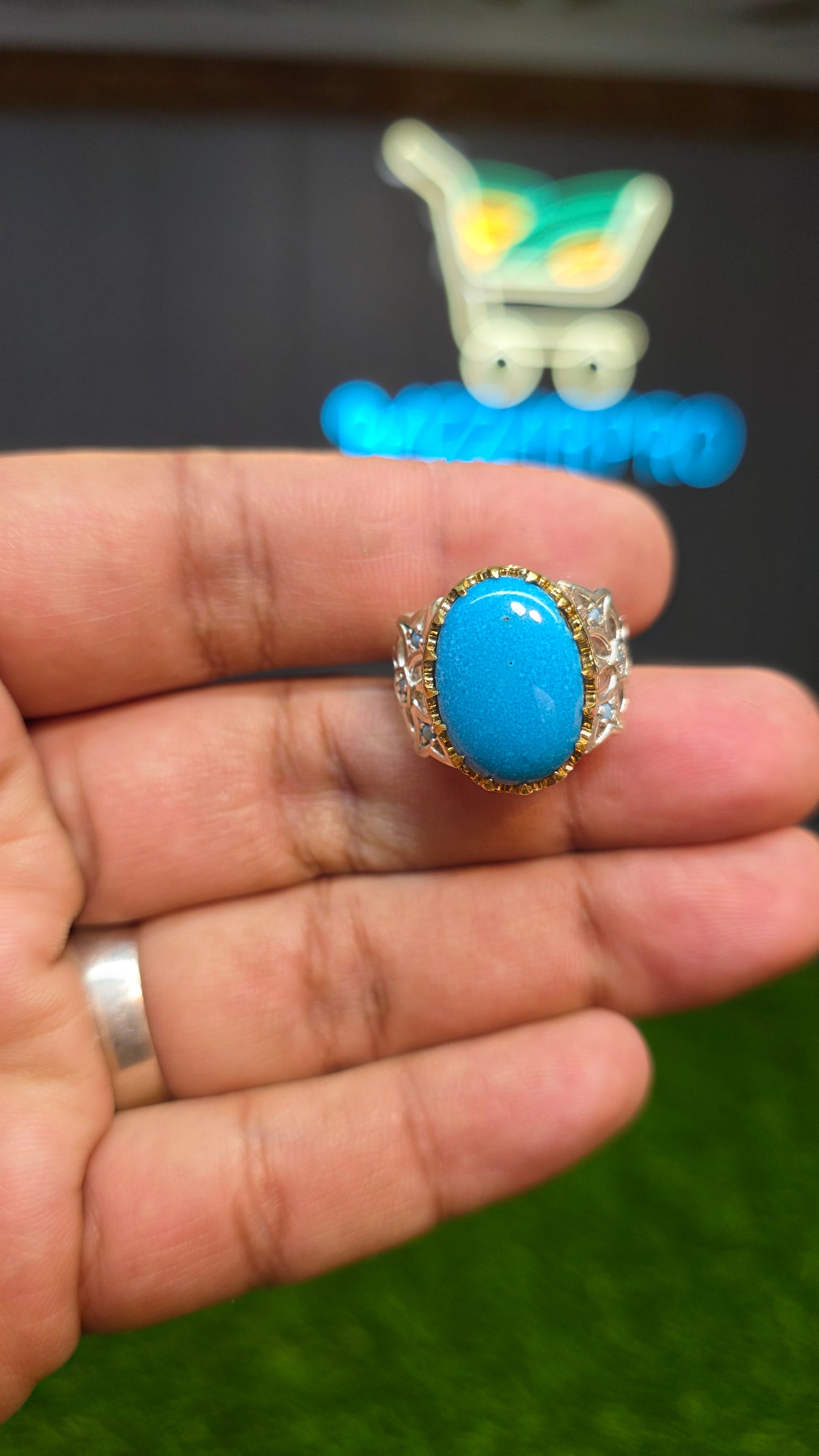 Premium Quality Vintage Style Feroza Ring