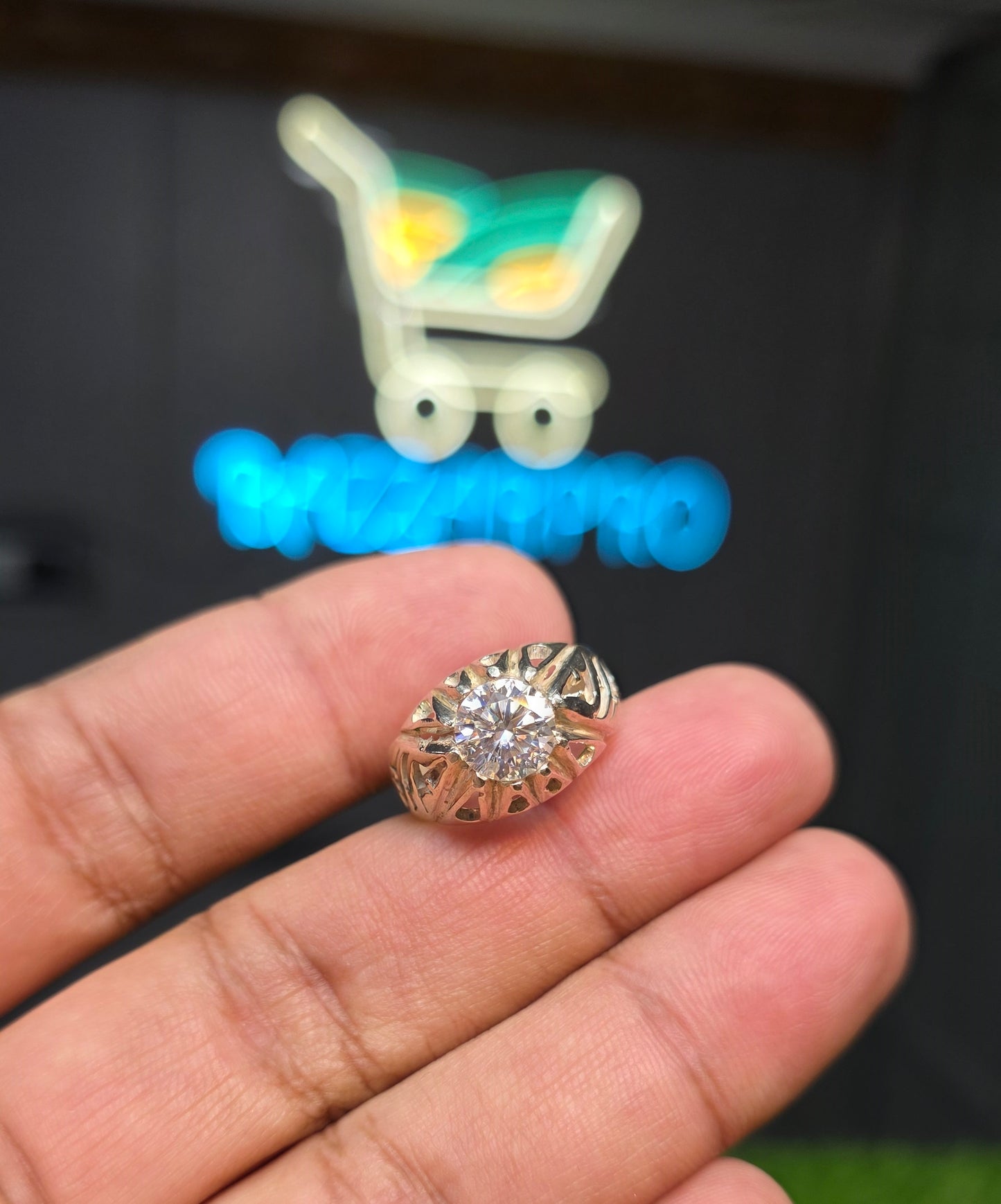 Premium Quality White Moissanite Ring