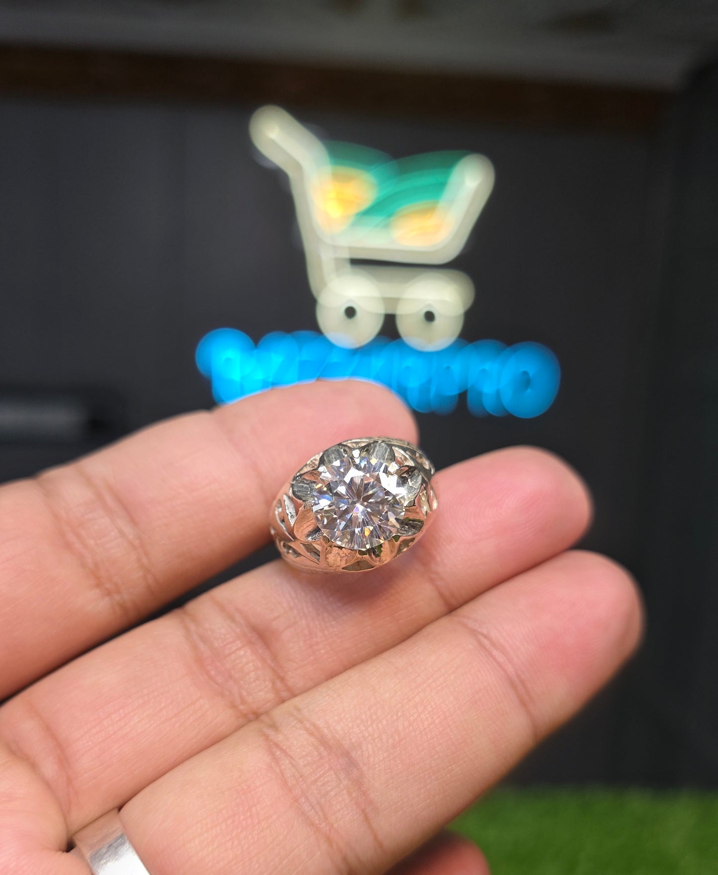 Premium Quality White Moissanite Ring