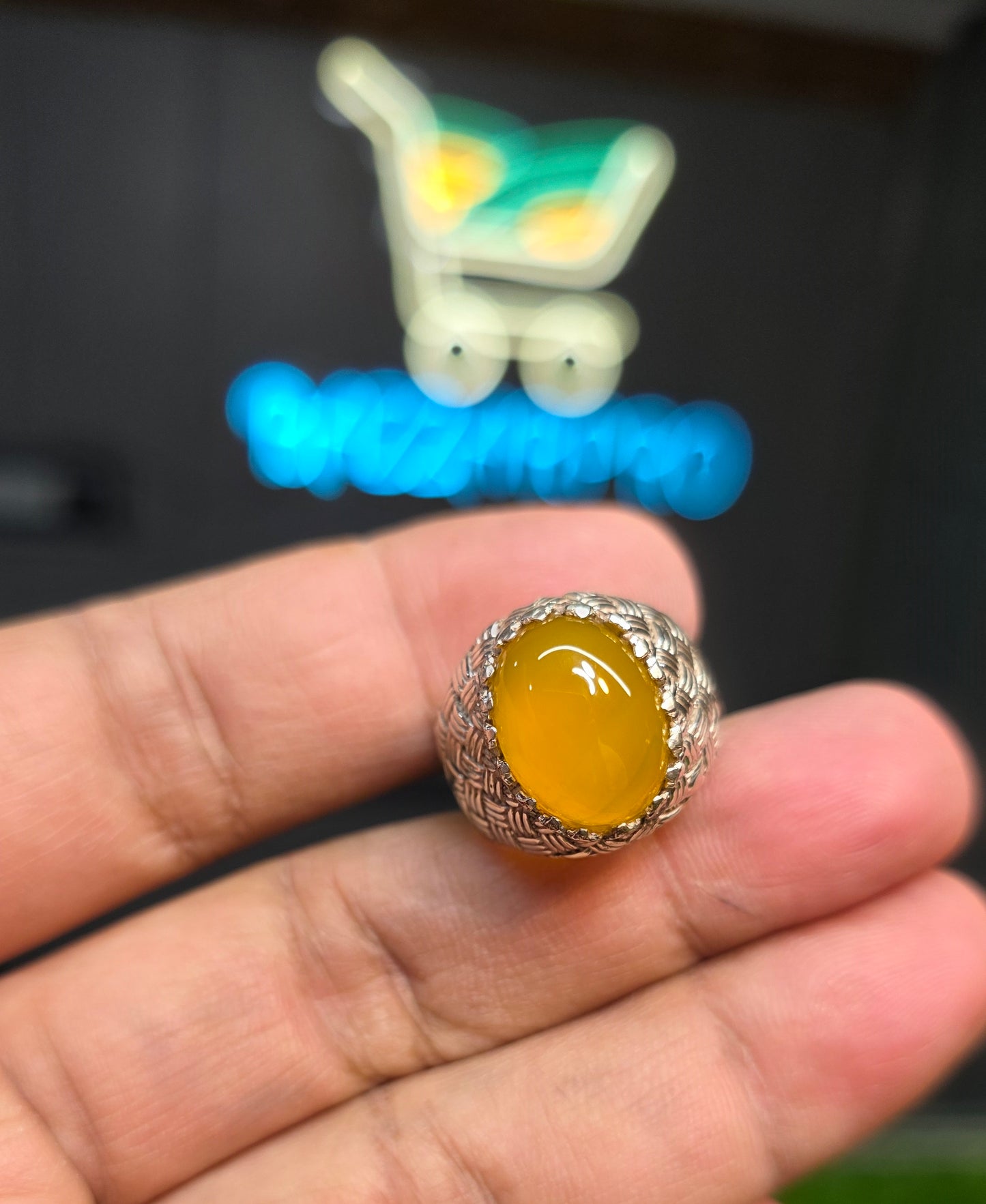 Premium Quality Zarad Aqeeq Ring