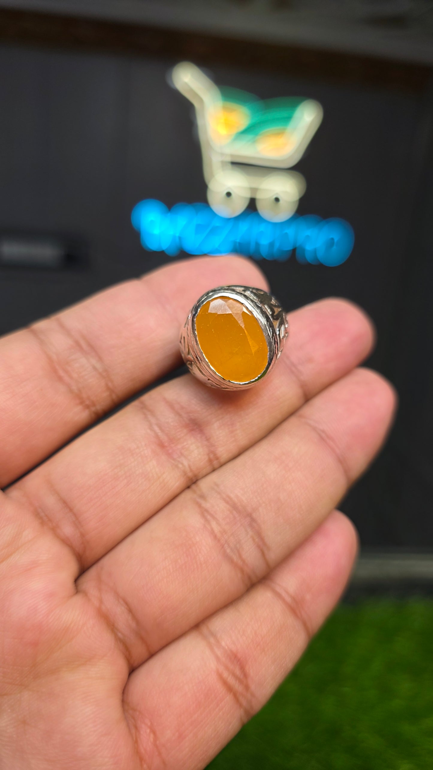 Premium Quality Indian Pukhraj Ring
