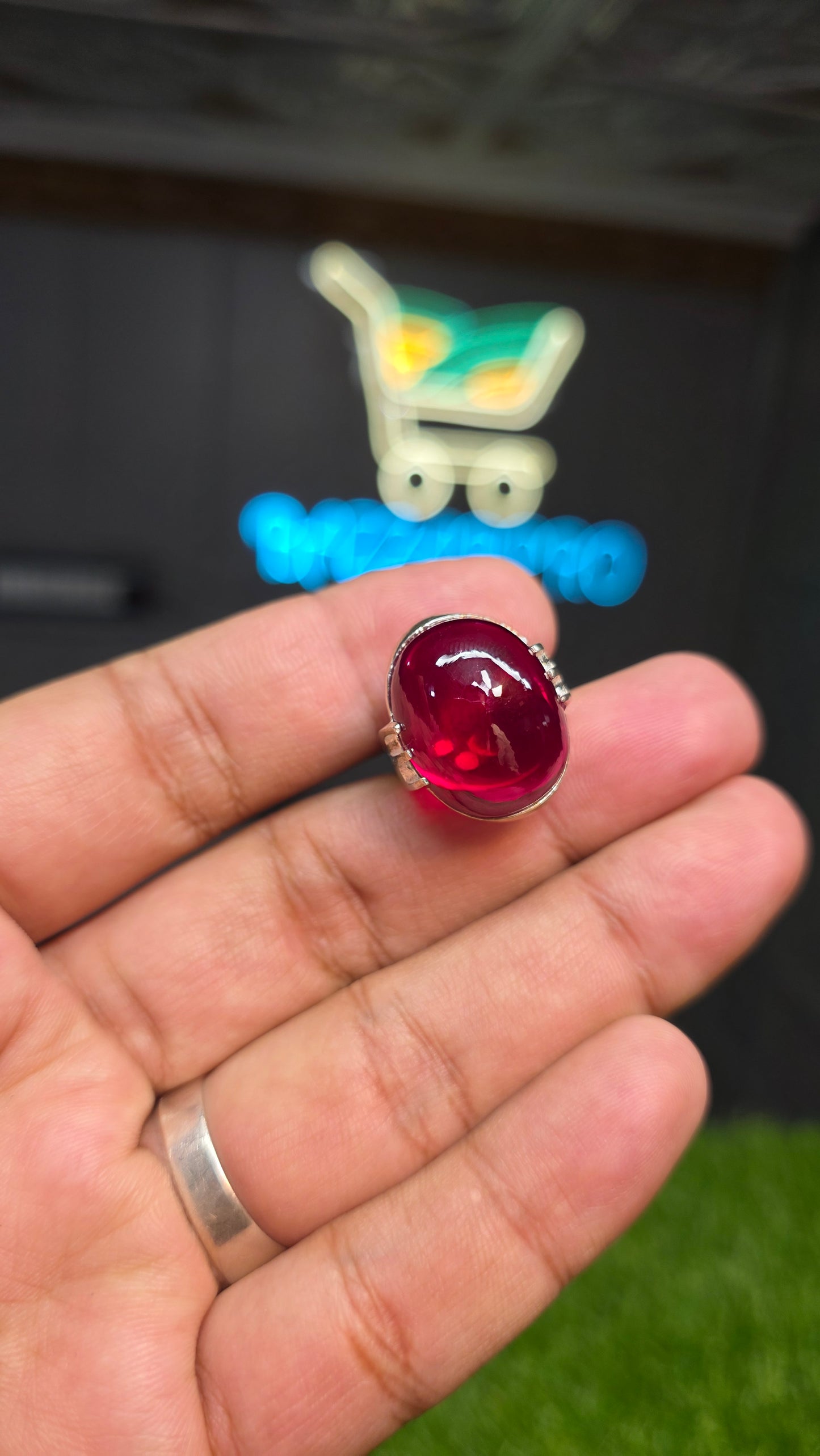 Premium Quality Pota Yaqoot Ring
