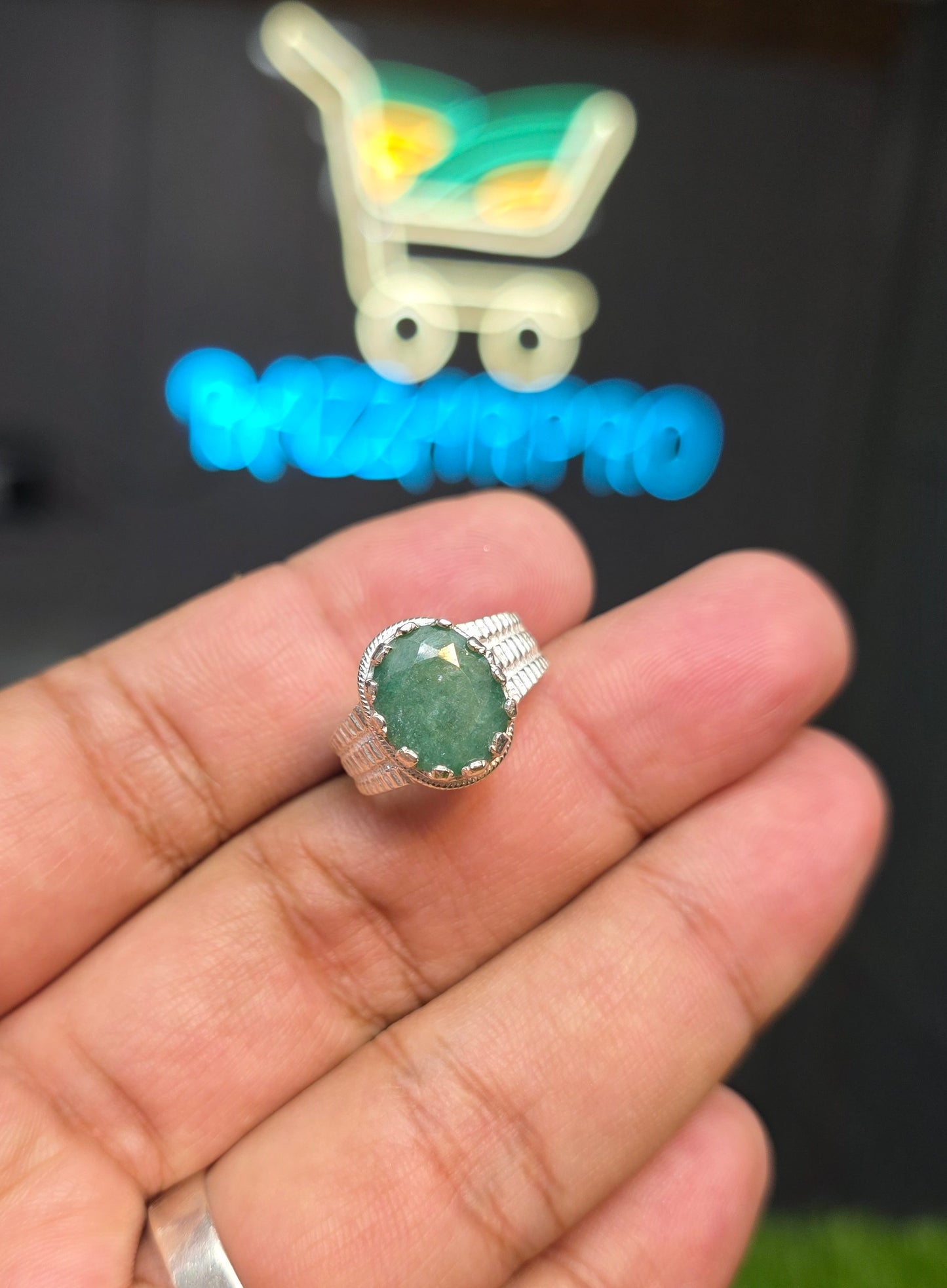 Premium Quality Zambia Zamurd Ring