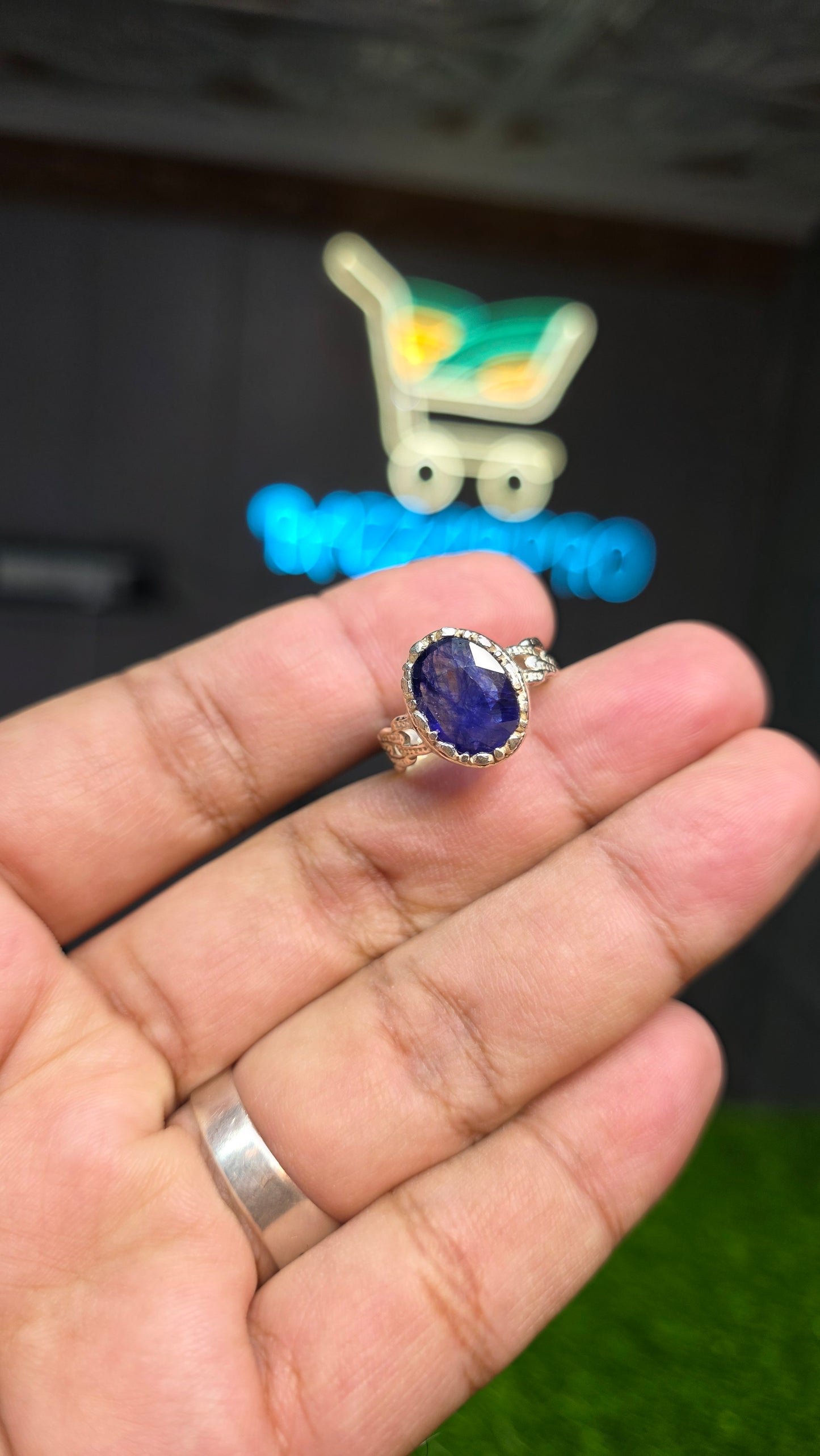 Premium Quality Neelam Ring