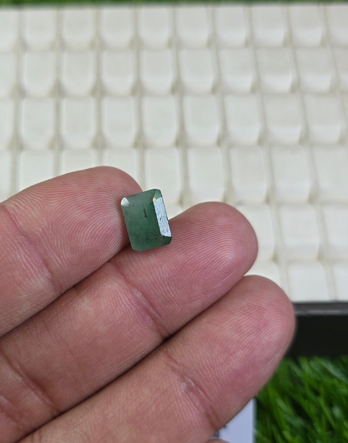 Natural Zambia Zamurd Stone With Lab Certificate