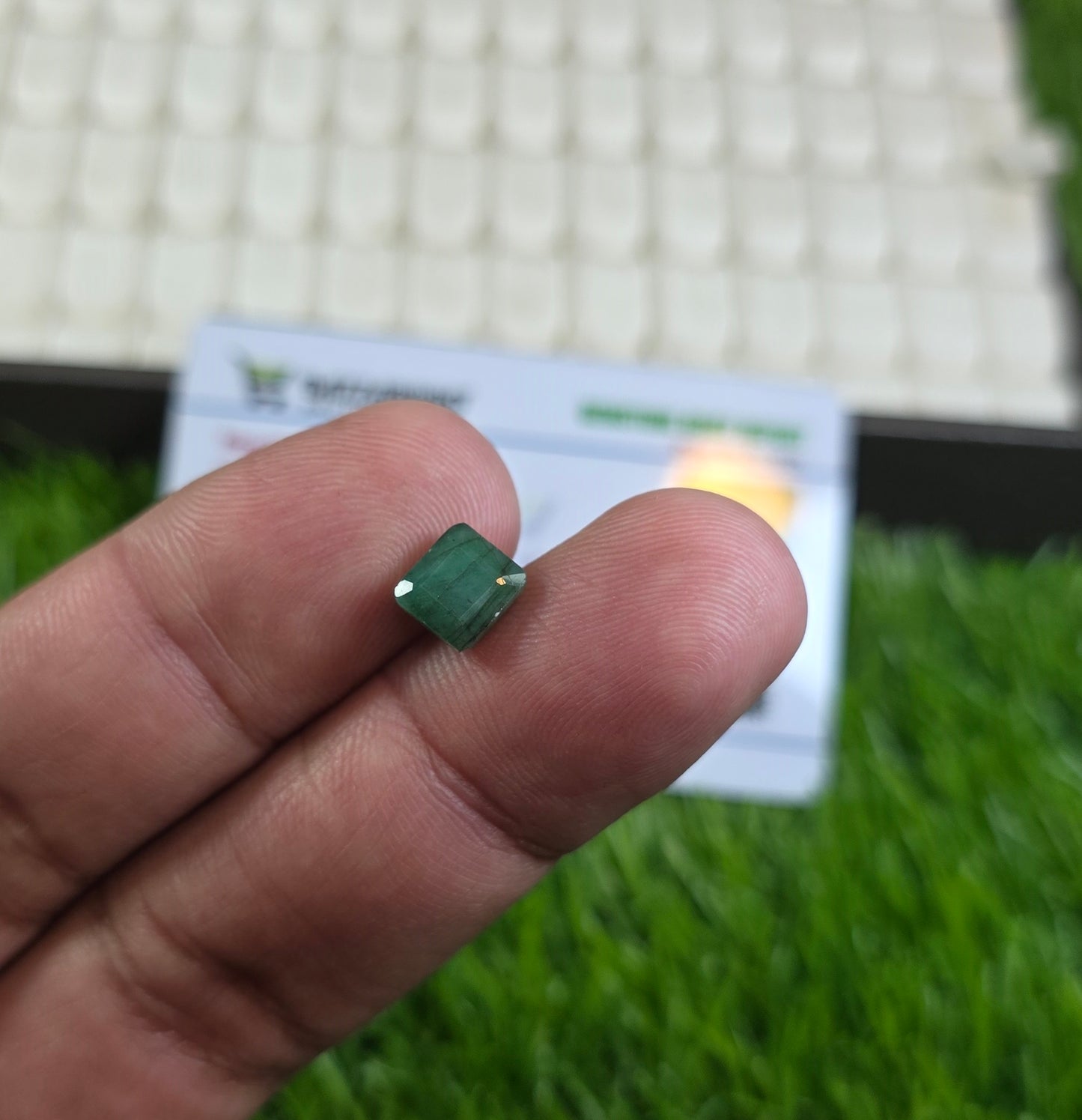 Natural Zambia Zamurd Stone With Lab Certificate