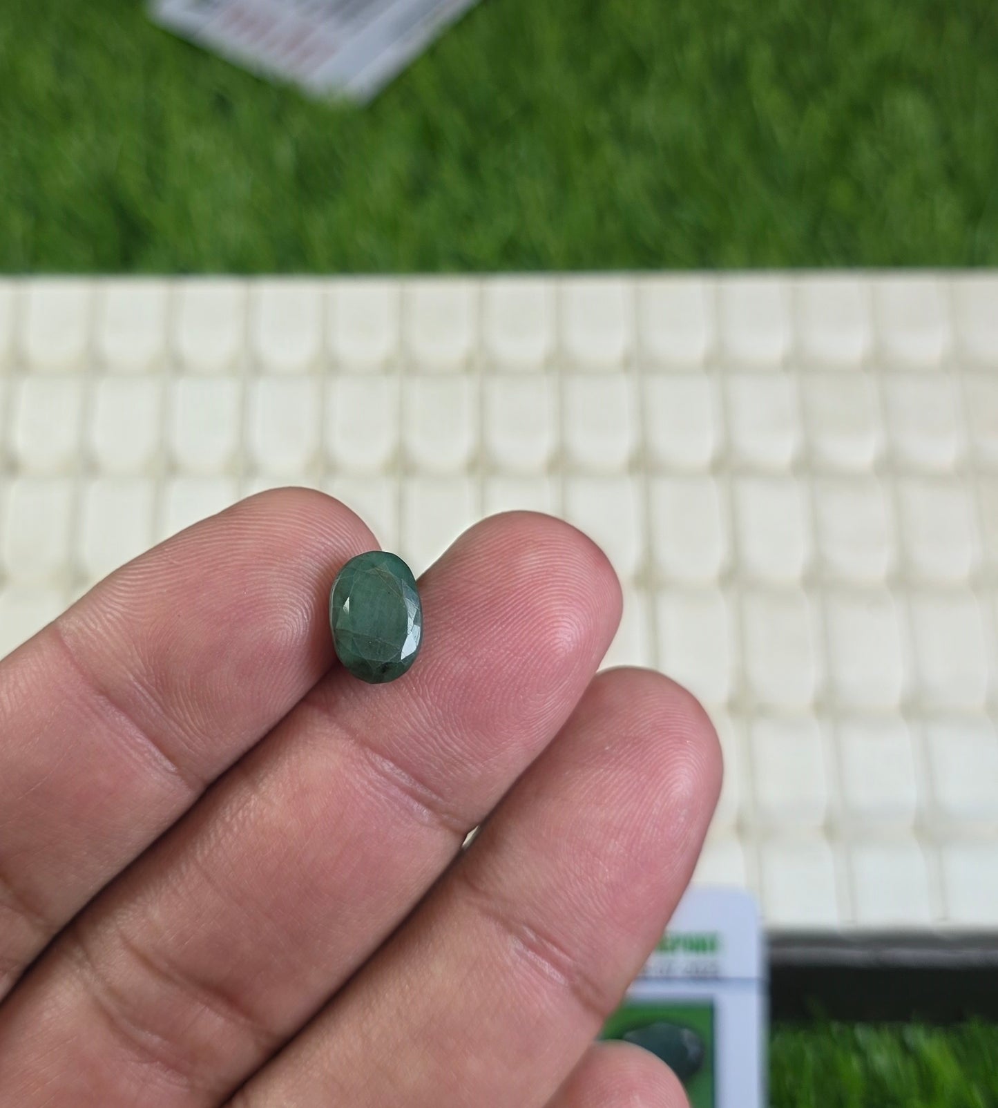 Natural Zambia Zamurd Stone With Lab Certificate