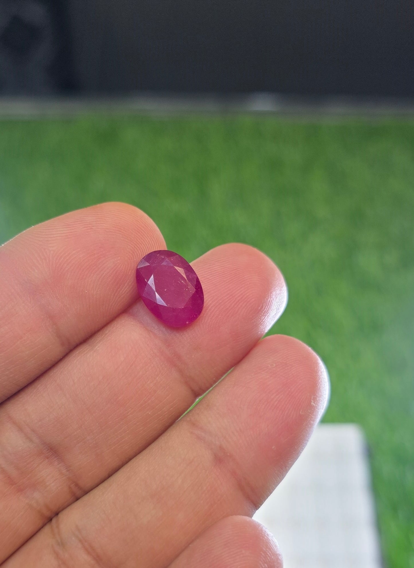 Natural Ruby Stone With Lab Certificate