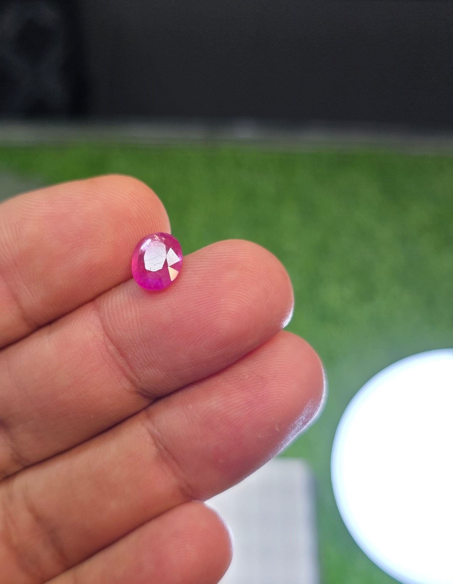 Natural Ruby Stone With Lab Certificate