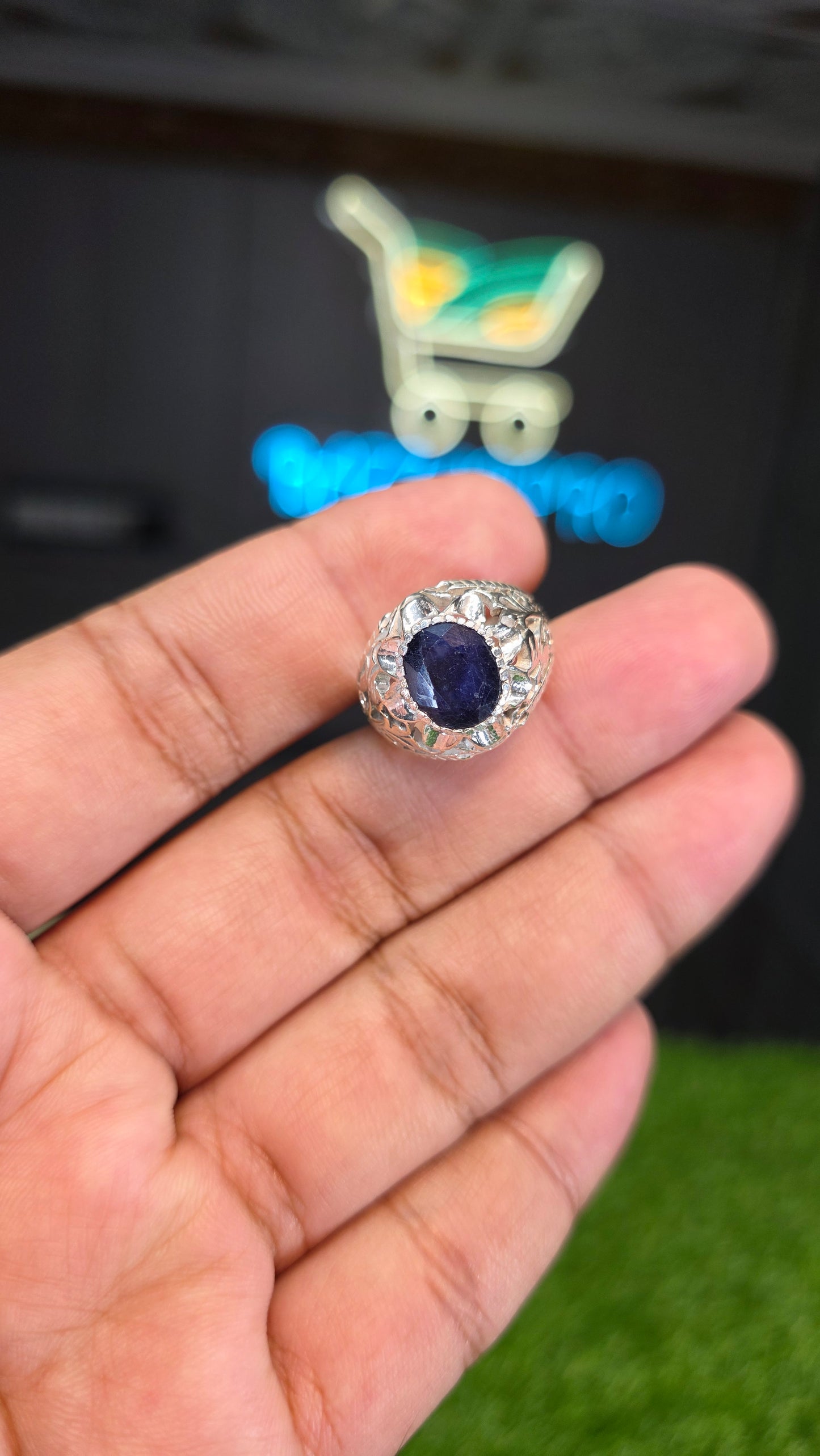 Premium Quality Neelam Ring