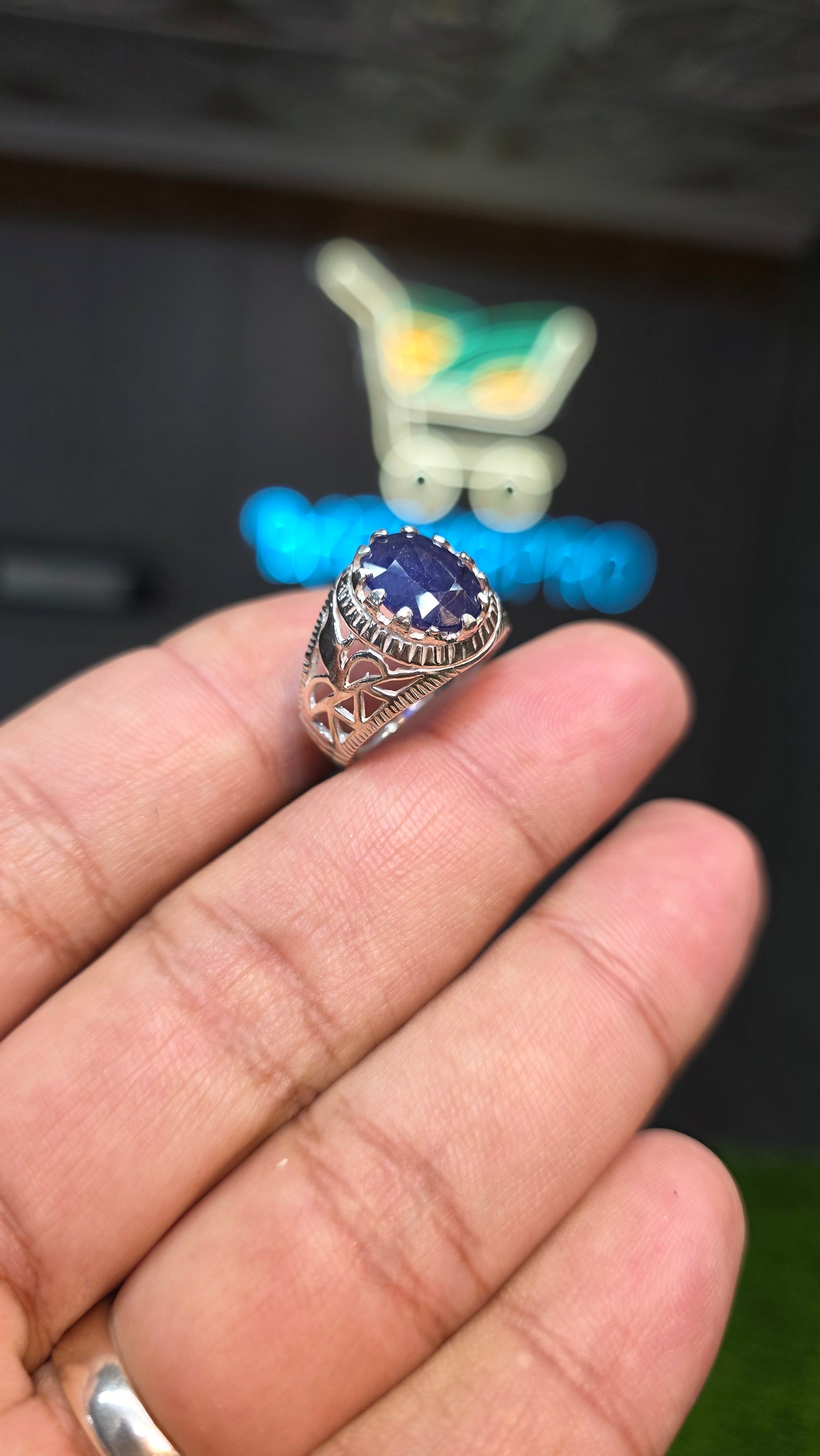 Premium Quality Neelam Ring