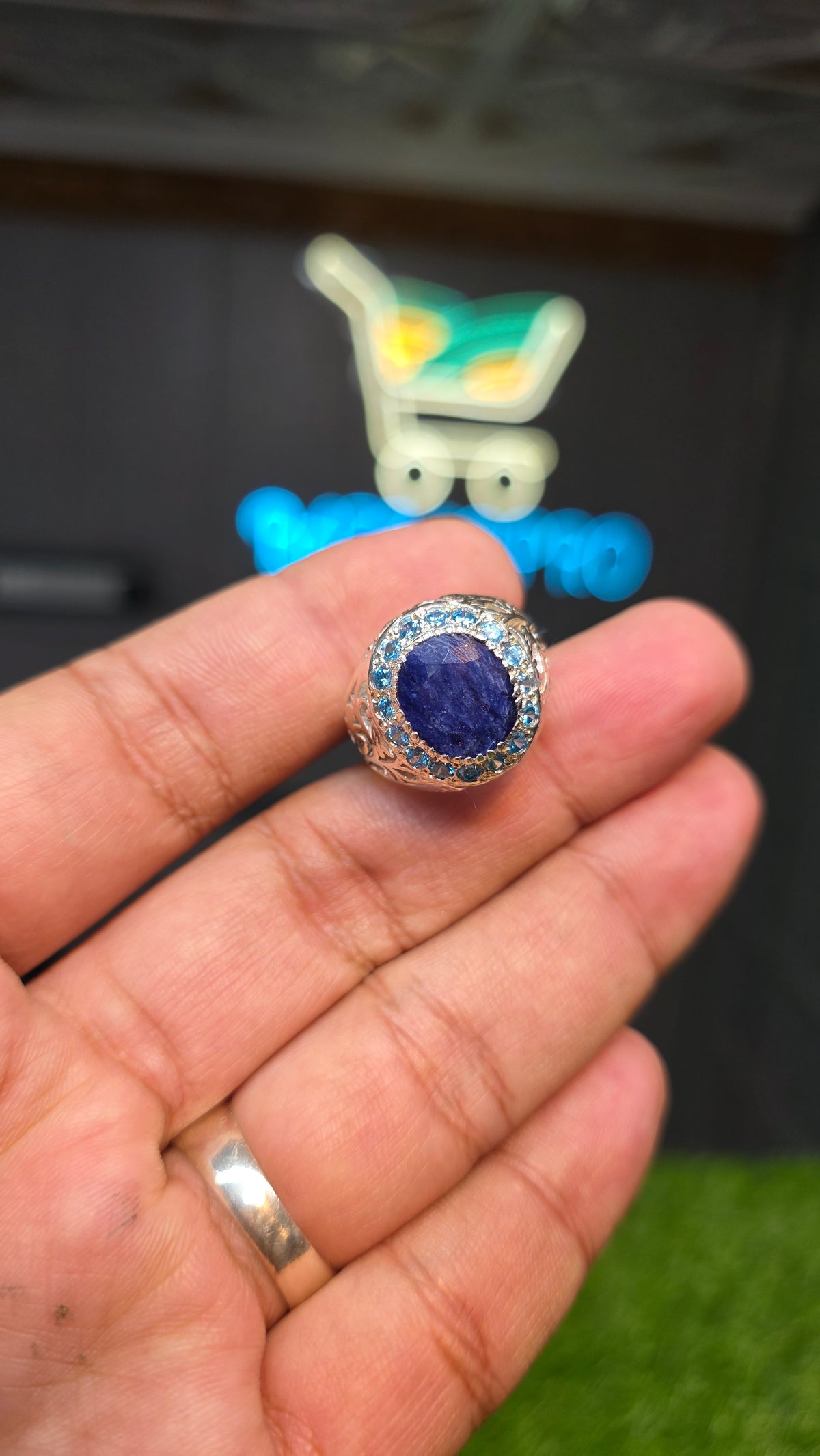 Premium Quality Neelam Ring