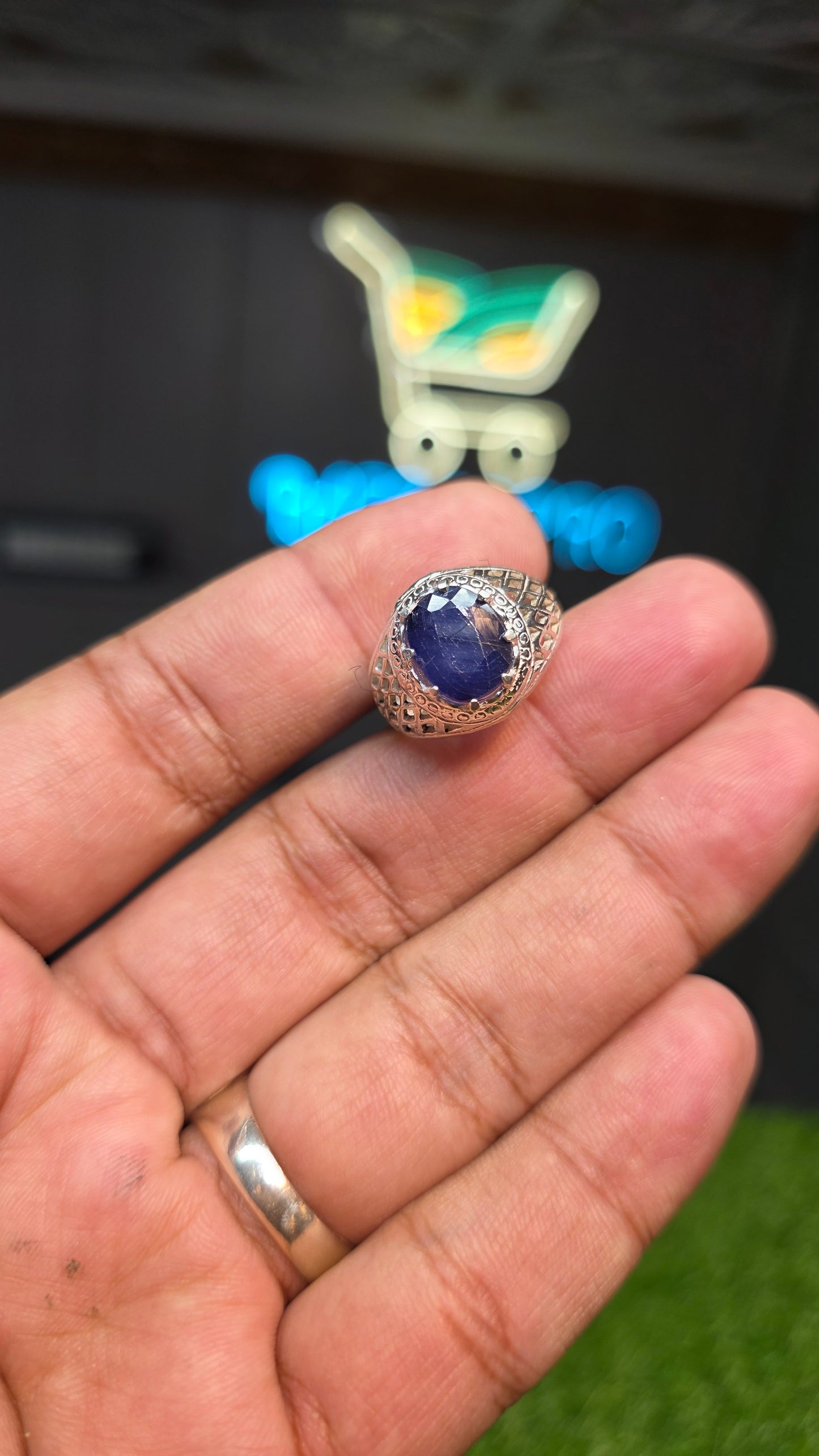Premium Quality Neelam Ring