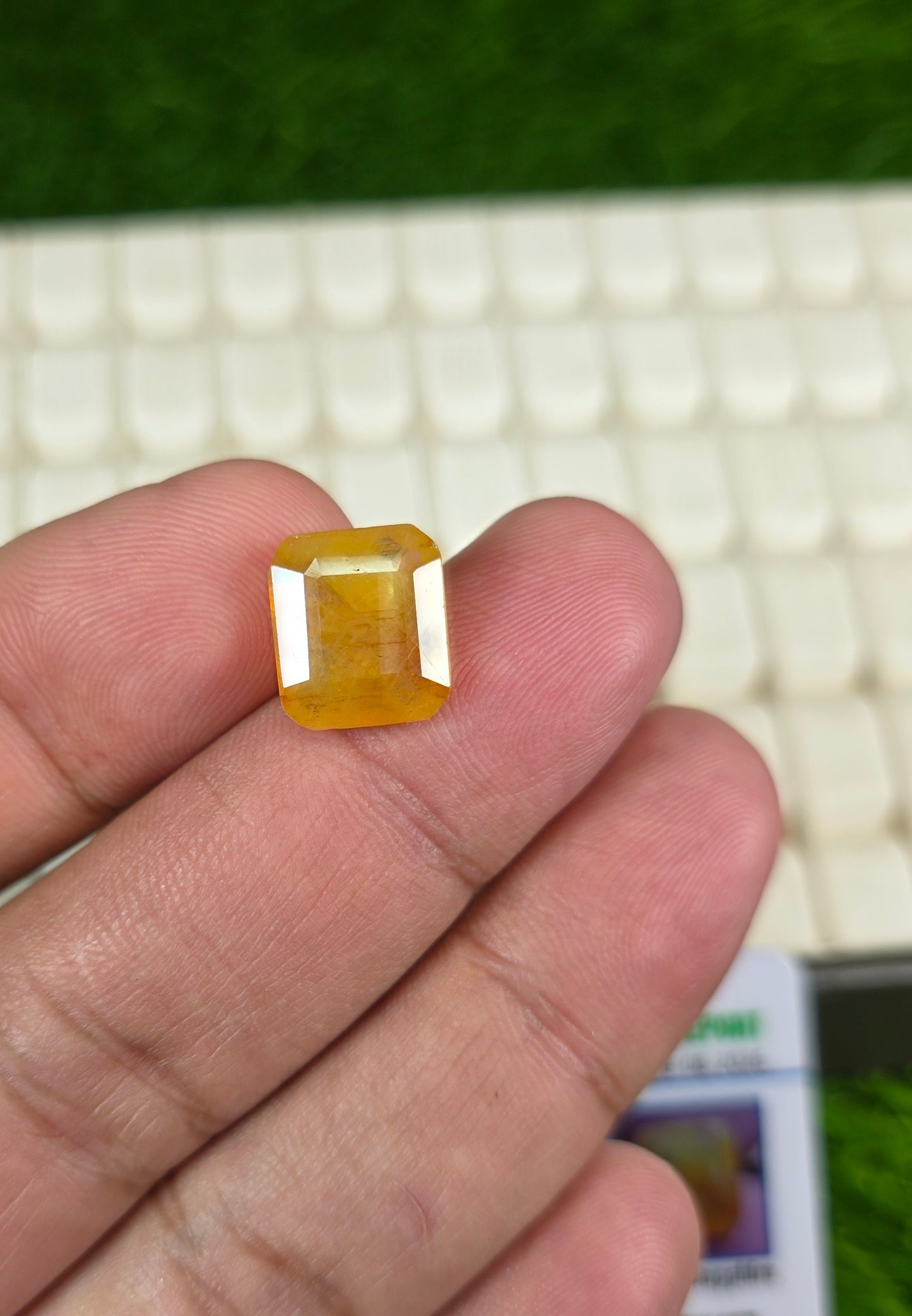Premium Quality Pukhraj Stone With Lab Certificate