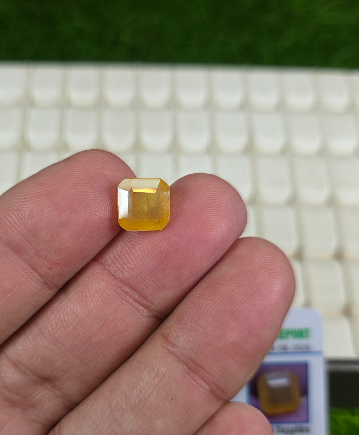 Premium Quality Pukhraj Stone With Lab Certificate
