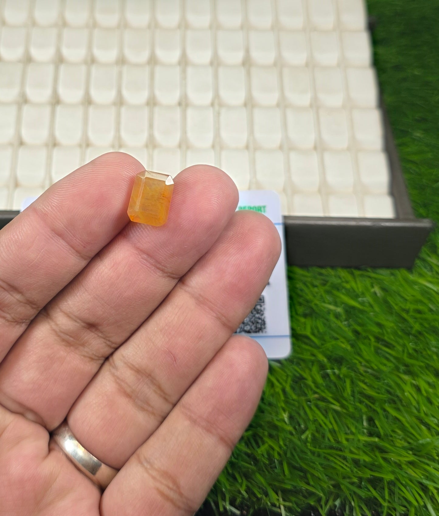 Premium Quality Pukhraj Stone With Lab Certificate