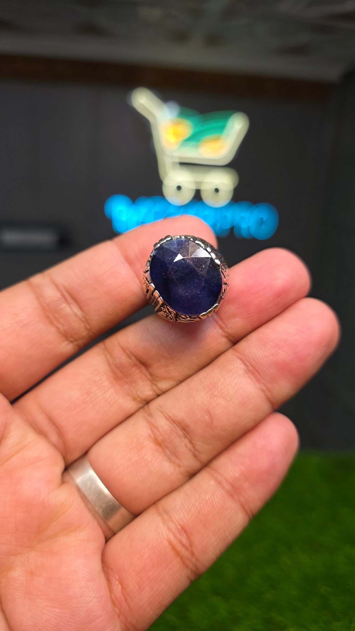 Premium Quality Neelam Ring
