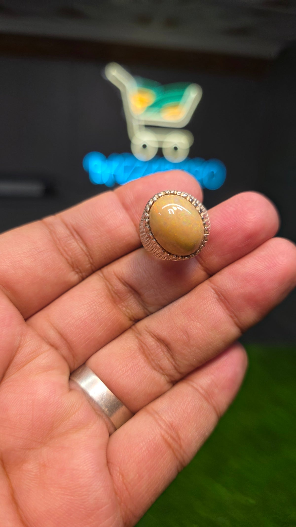 Premium Quality Full Fire Opal Ring