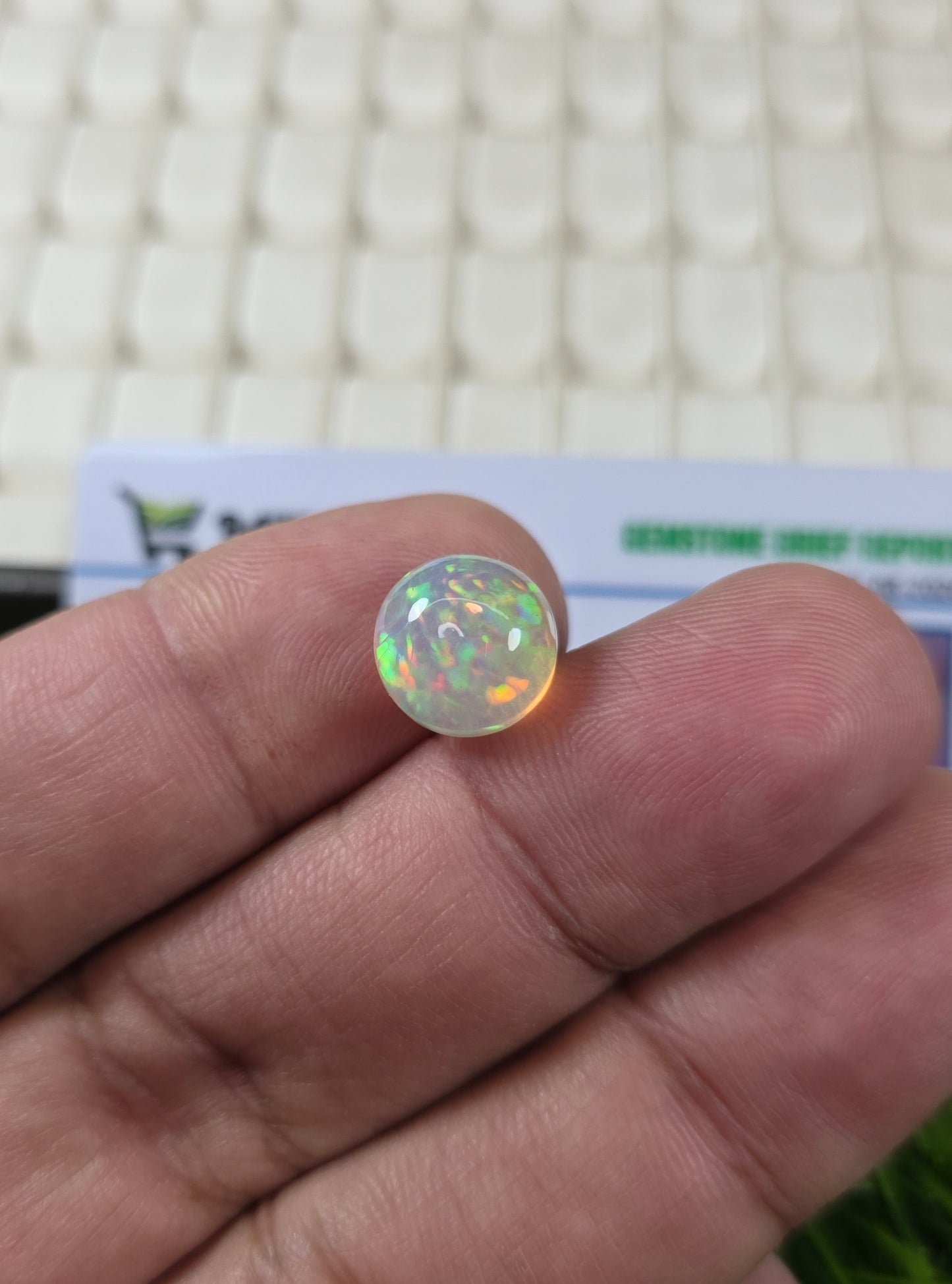 Natural Full Fire Opal Stone With Lab Certificate