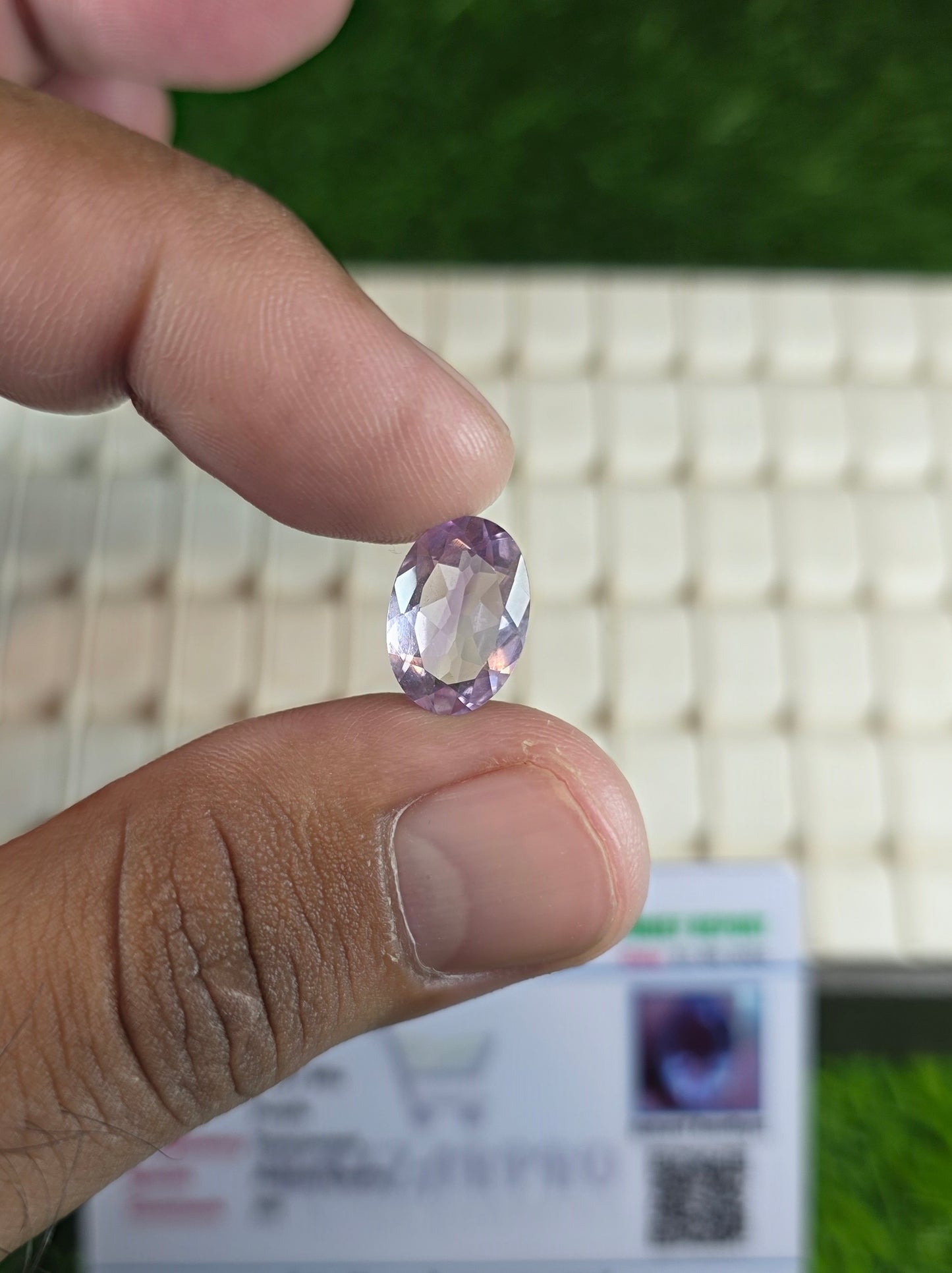 Natural Amethyst Stone With Lab Certificate