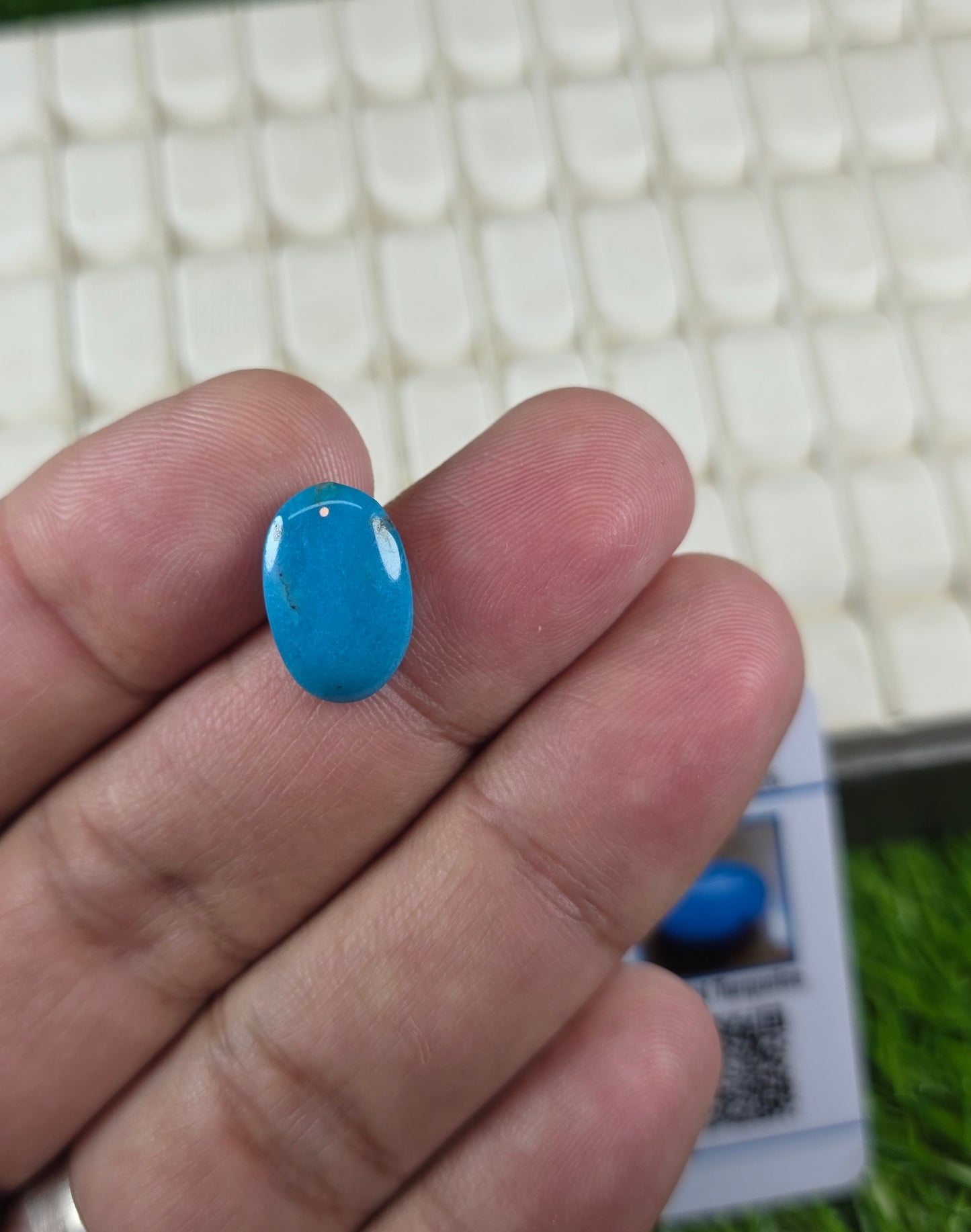 Natural Feroza Stone With Lab Certificate