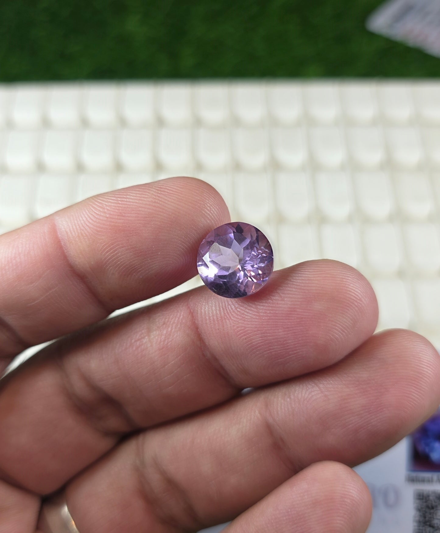 Natural Amethyst Stone With Lab Certificate