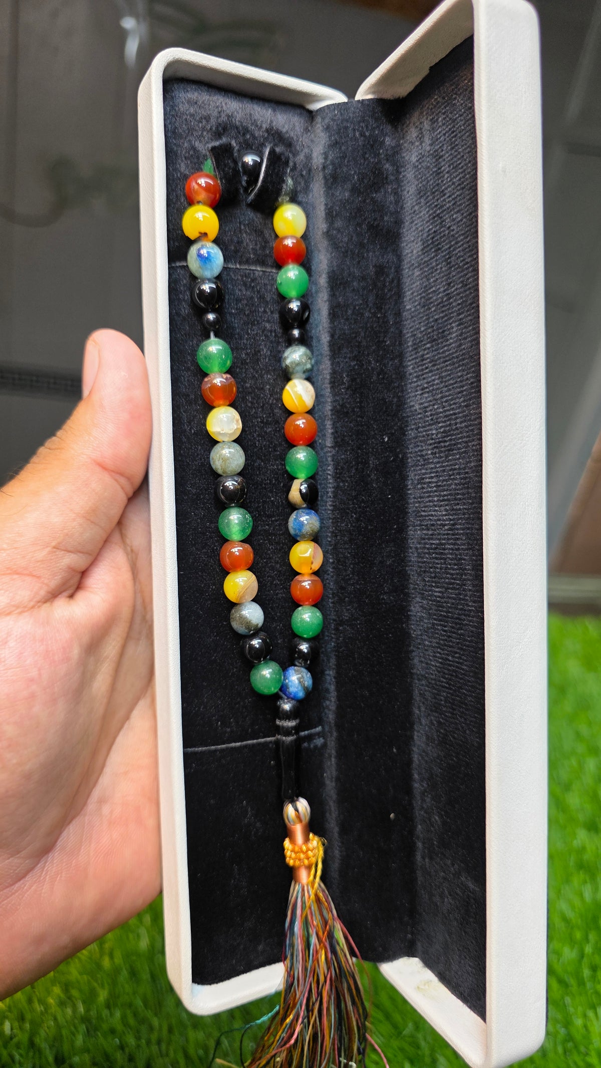 Natural Aqeeq Tasbeeh 33 Beads