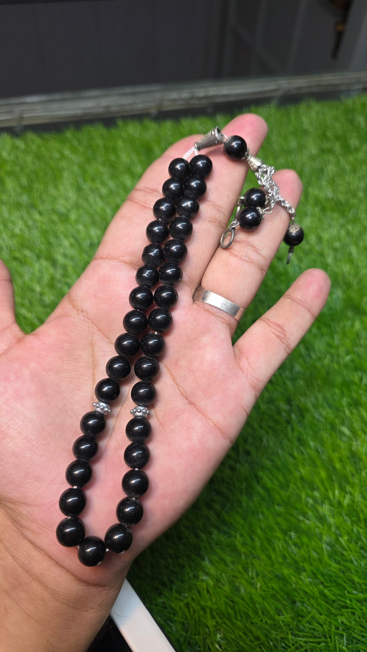 Natural Aqeeq Tasbeeh 33 Beads