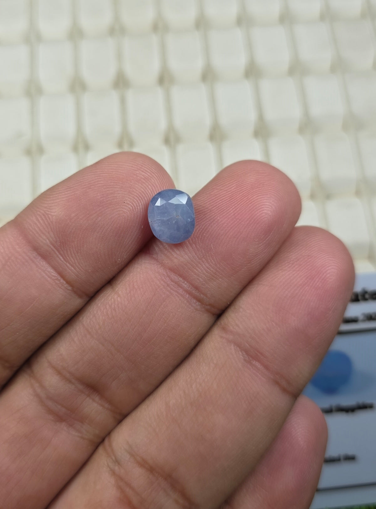 Natural Ceylon Neelam Stone With Lab Certificate