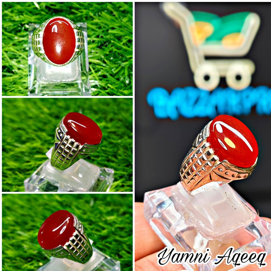 Yamni Aqeeq Ring