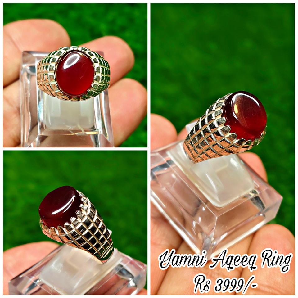 Yamni Aqeeq Ring
