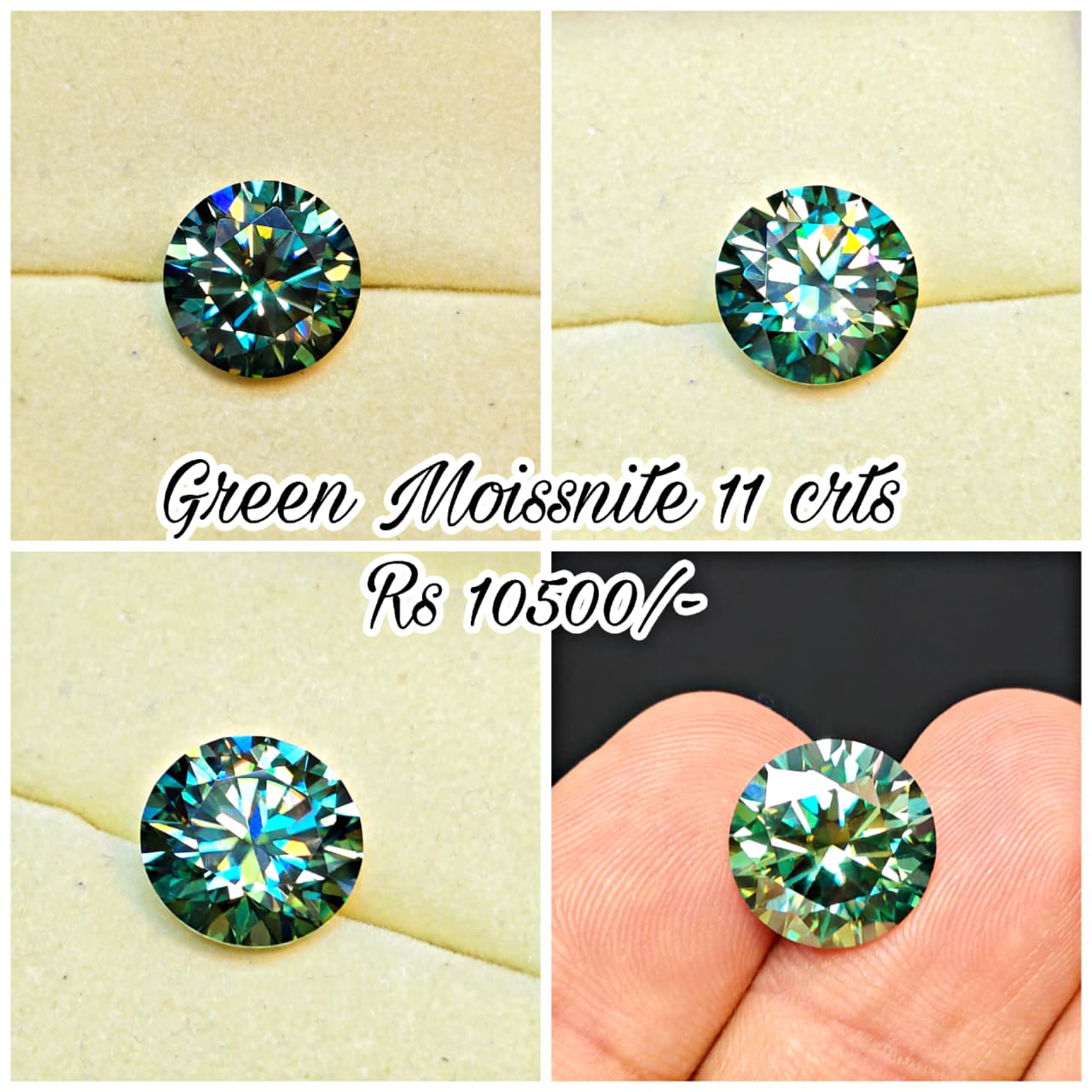 Green Color Moissanite