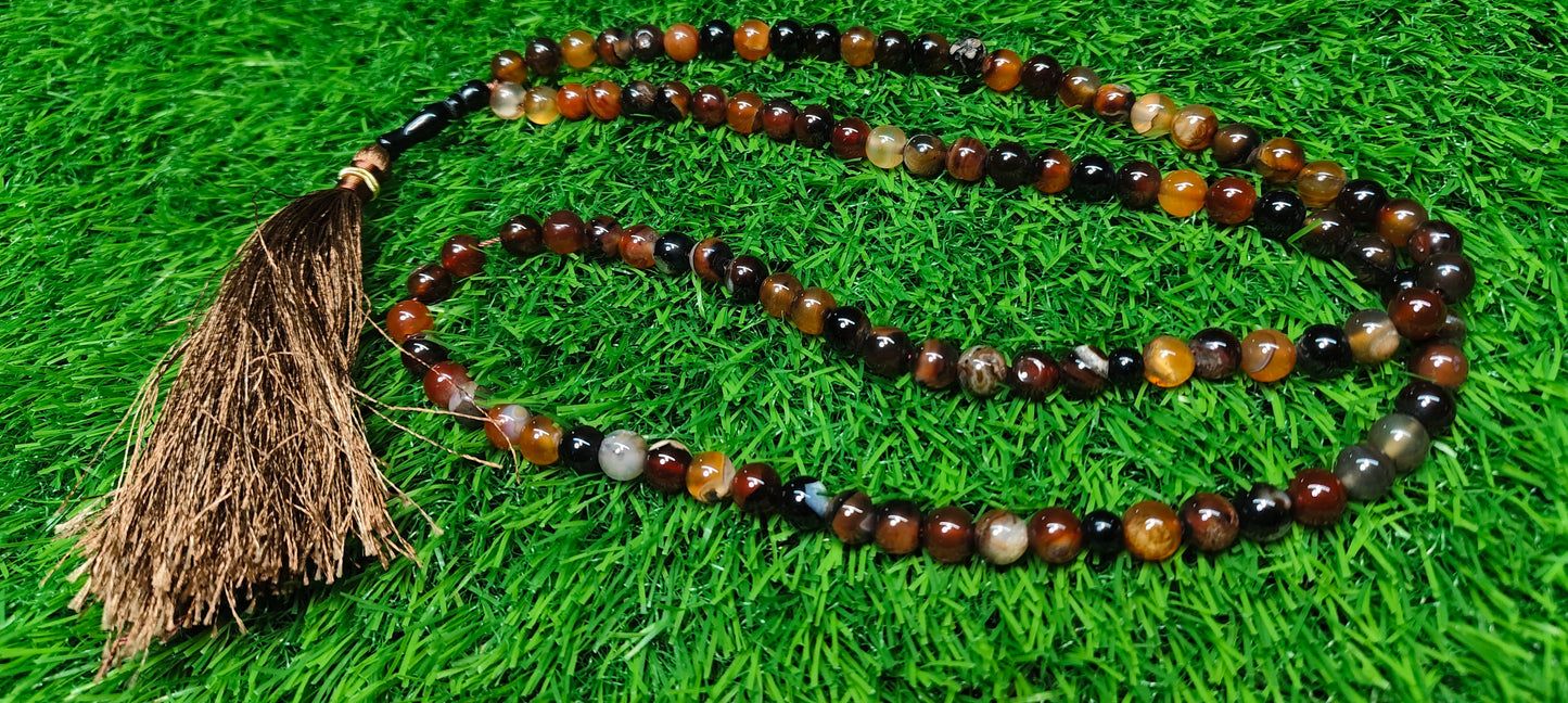 Agate (Aqeeqs) tasbeeh/tasbih - original stone tasbeeh 8mm 100 beads