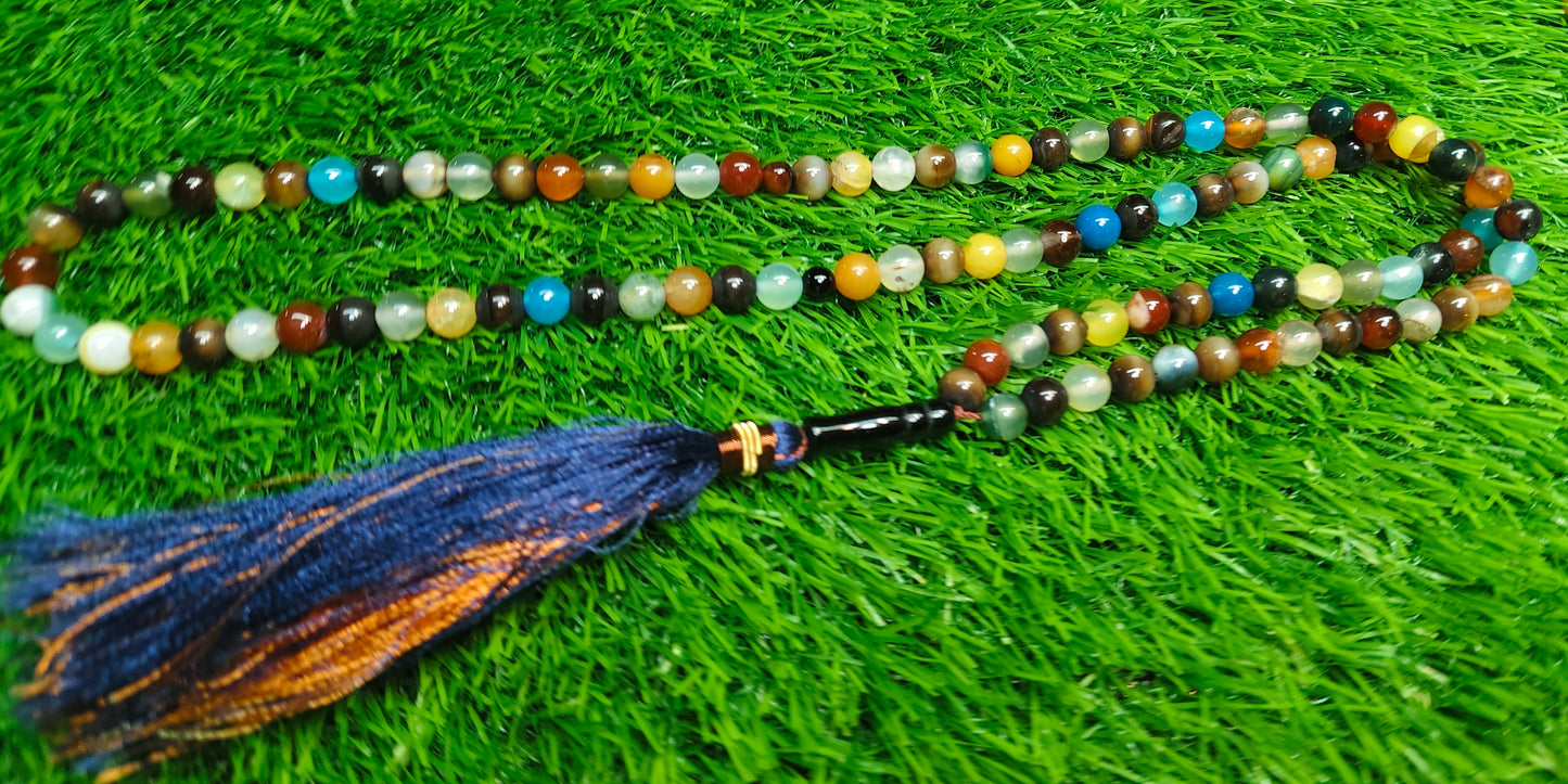 Agate (Aqeeqs) tasbeeh/tasbih - original stone tasbeeh 8mm 100 beads