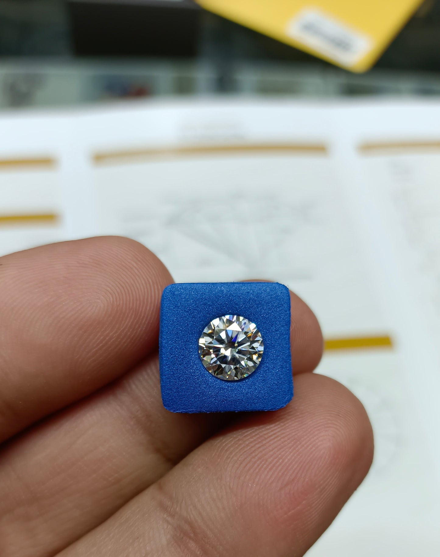 Moissanite Diamond 1.5 CRT (GRA Certified)