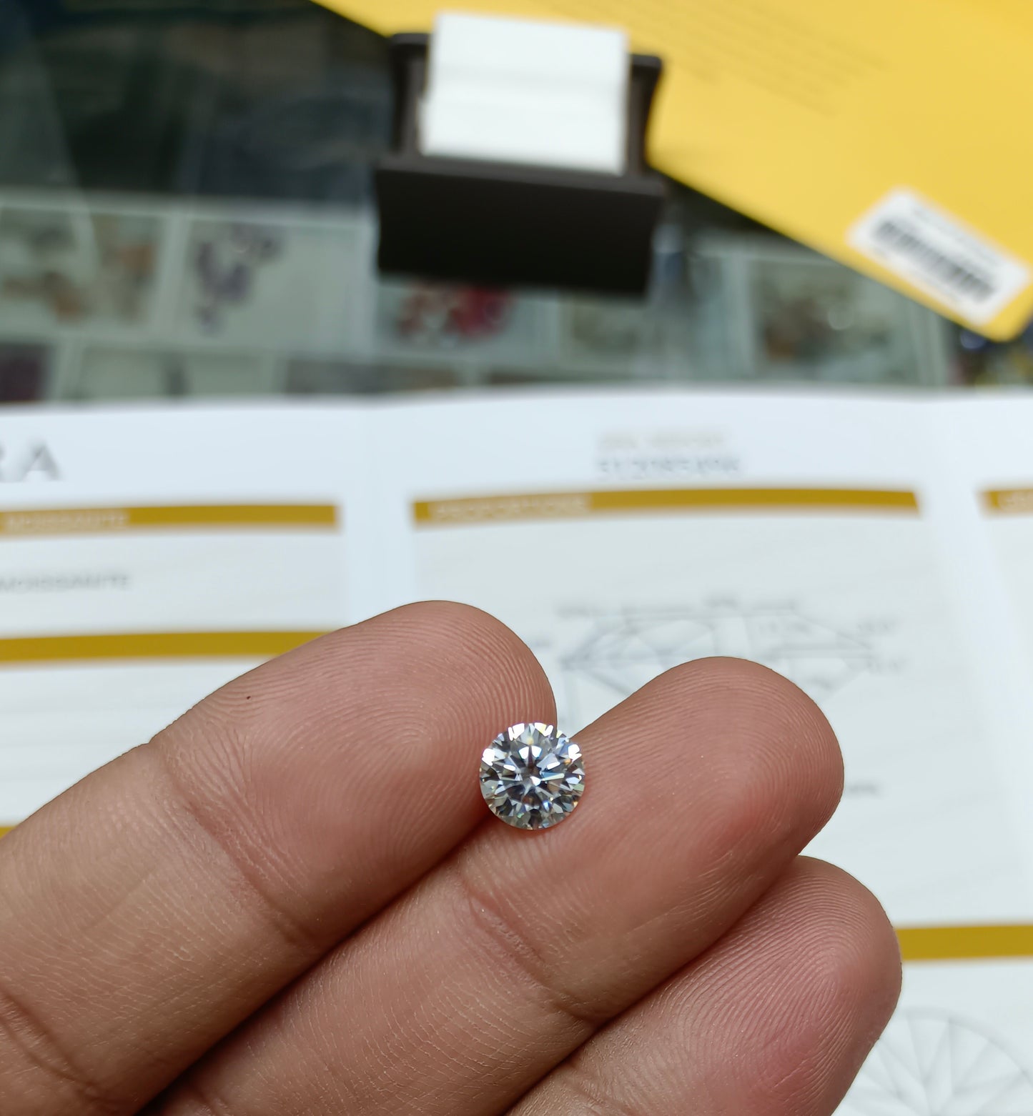 Moissanite Diamond 1 CRT (GRA Certified)