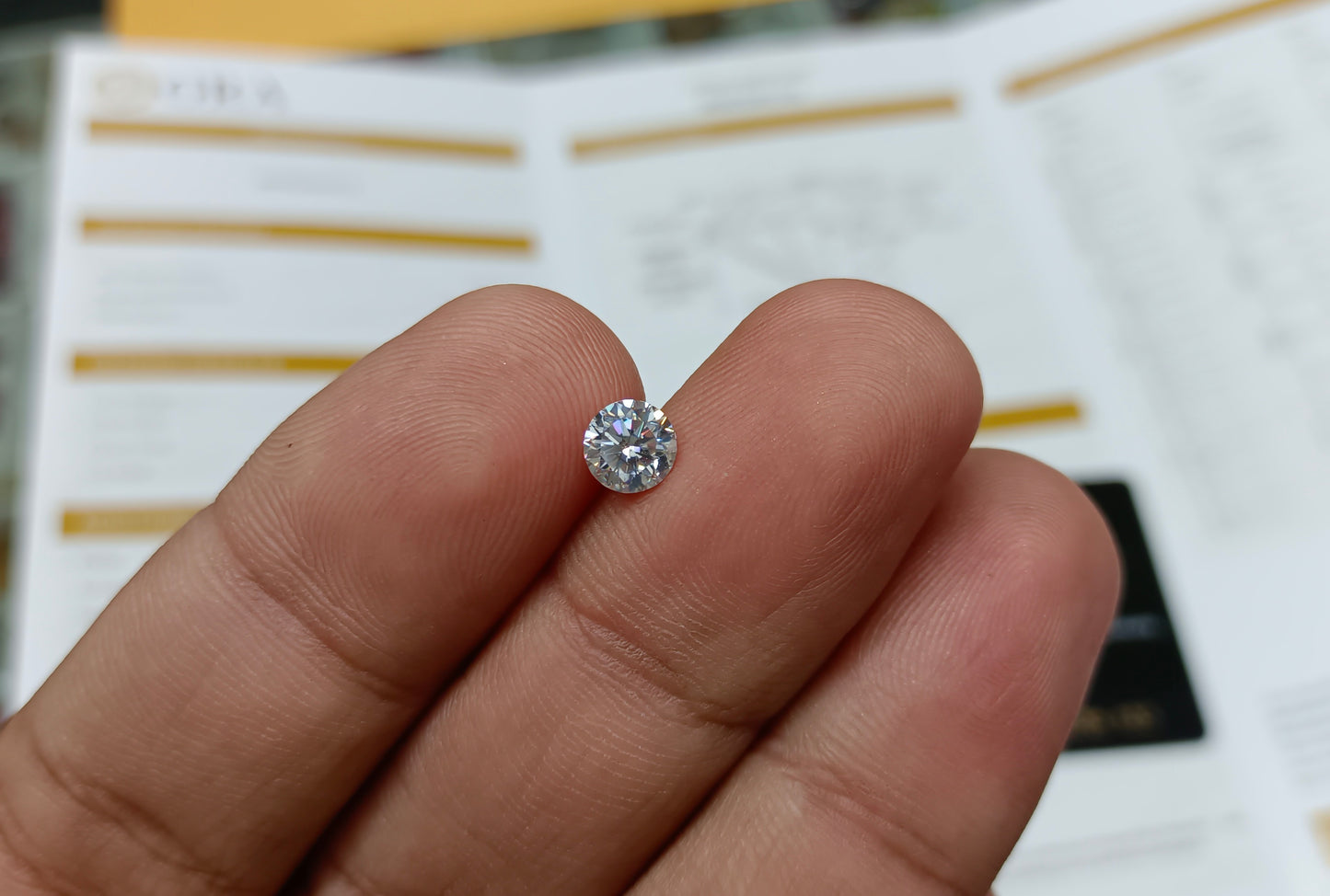 Moissanite Diamond 1 CRT (GRA Certified)