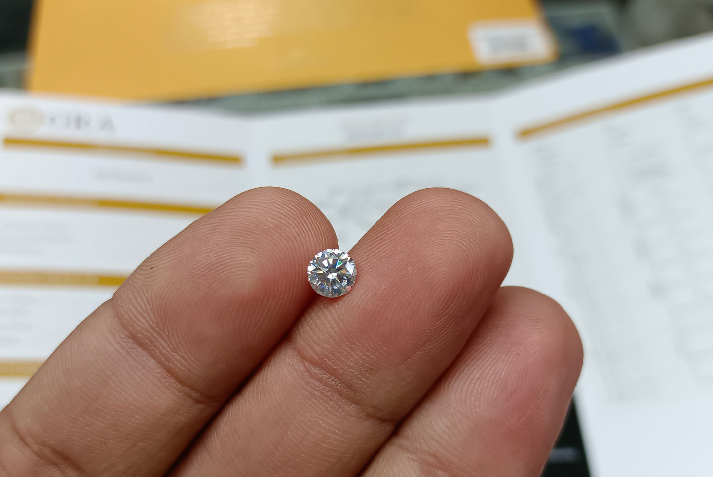 Moissanite Diamond 1 CRT (GRA Certified)