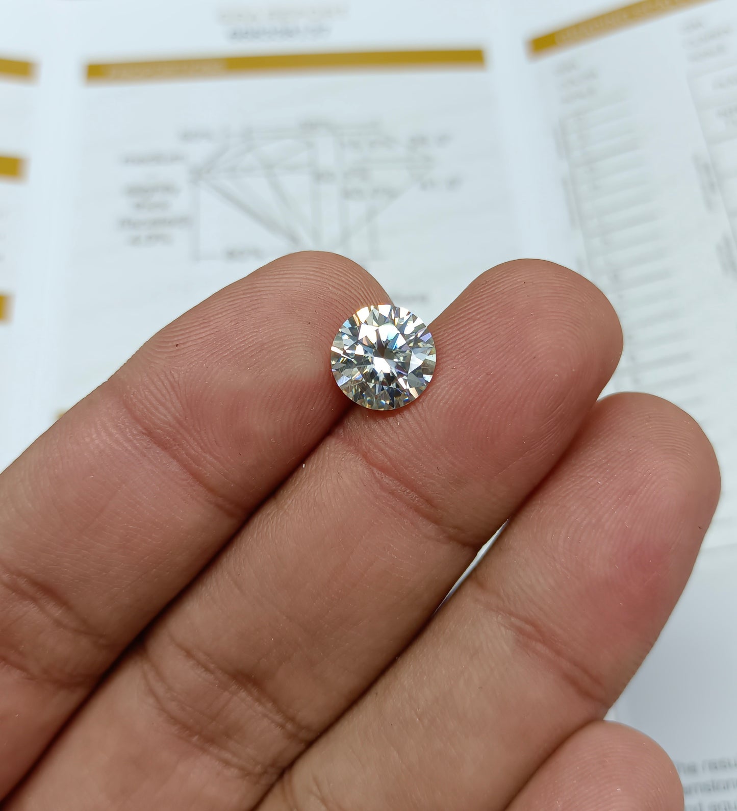 Moissanite Diamond 5 CRT (GRA Certified)