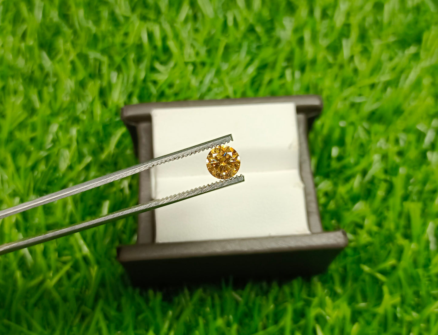 Moissanite Diamond 1 Cts (Golden)