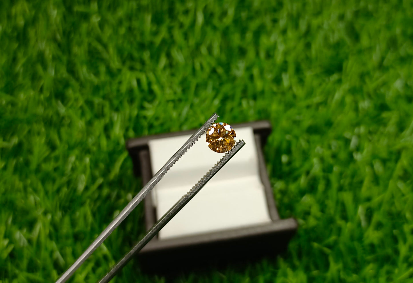 Moissanite Diamond 1 Cts (Golden)