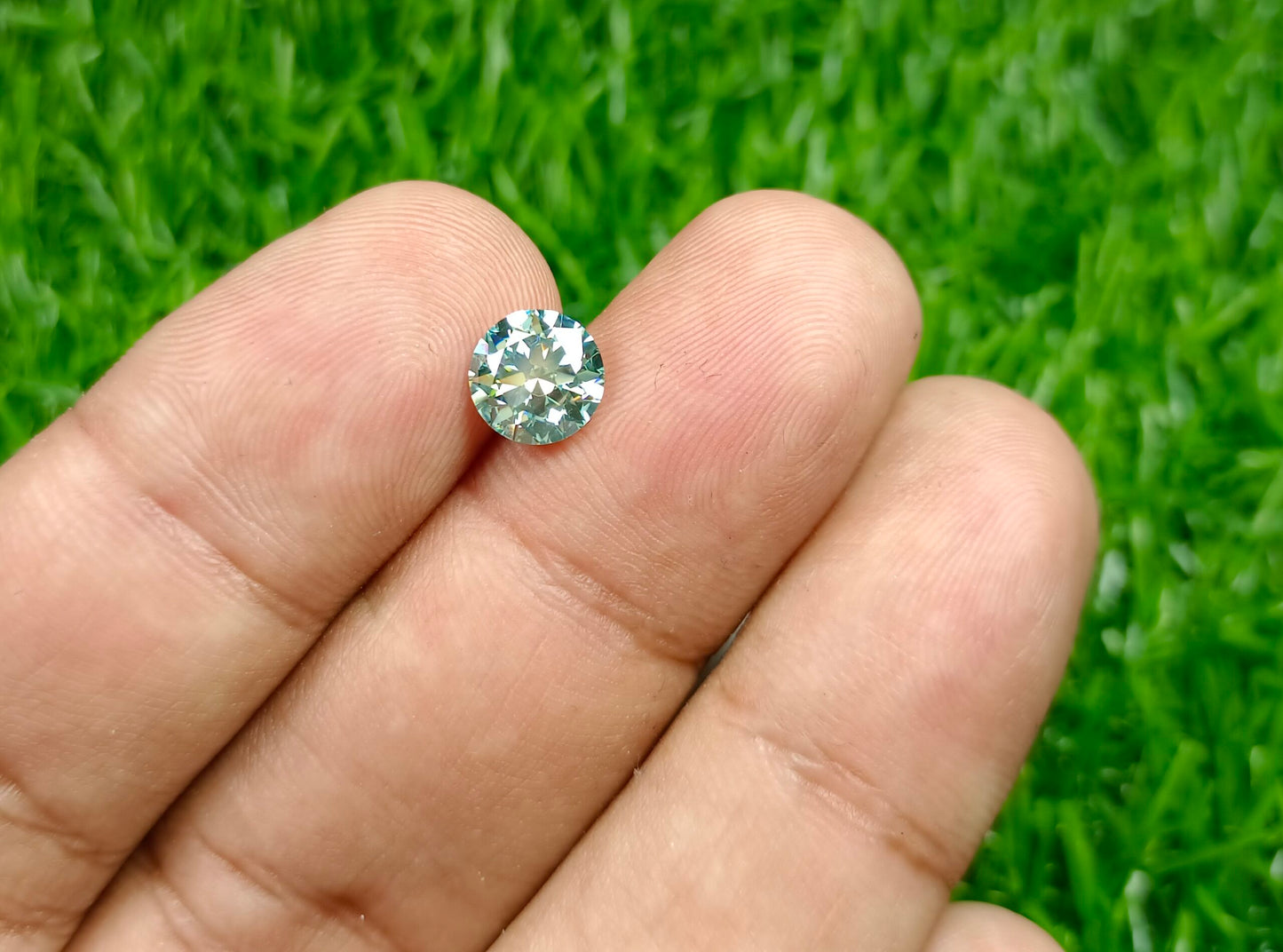 Moissanite Diamond 2 Cts (Aqua)