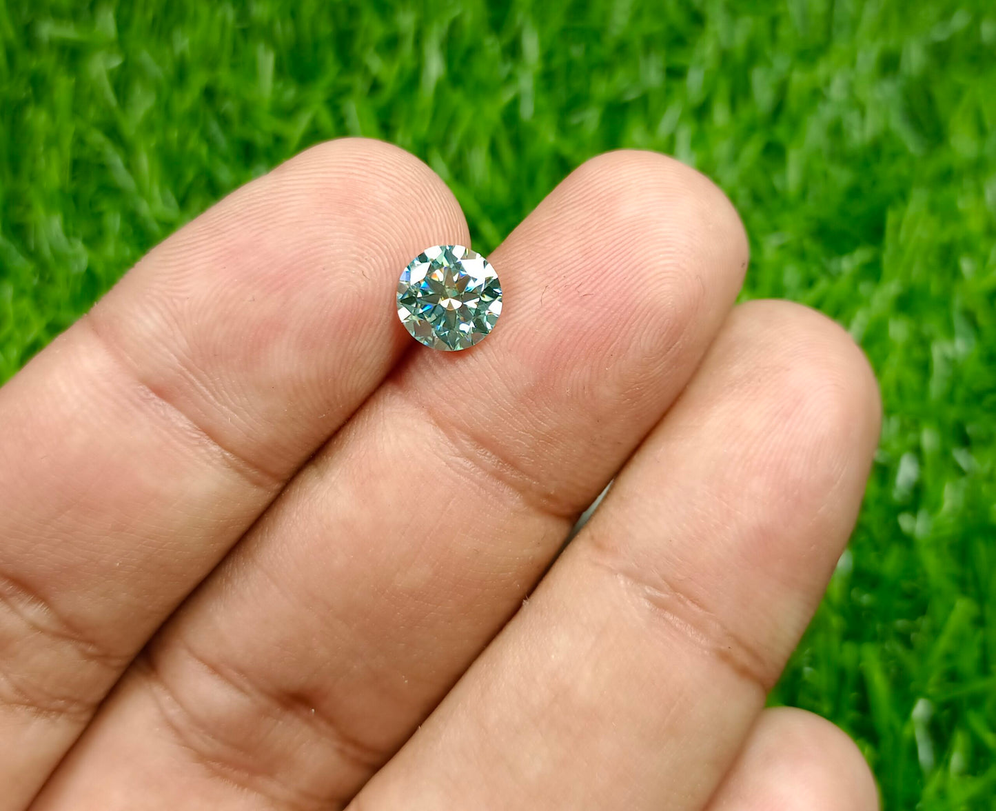 Moissanite Diamond 2 Cts (Aqua)